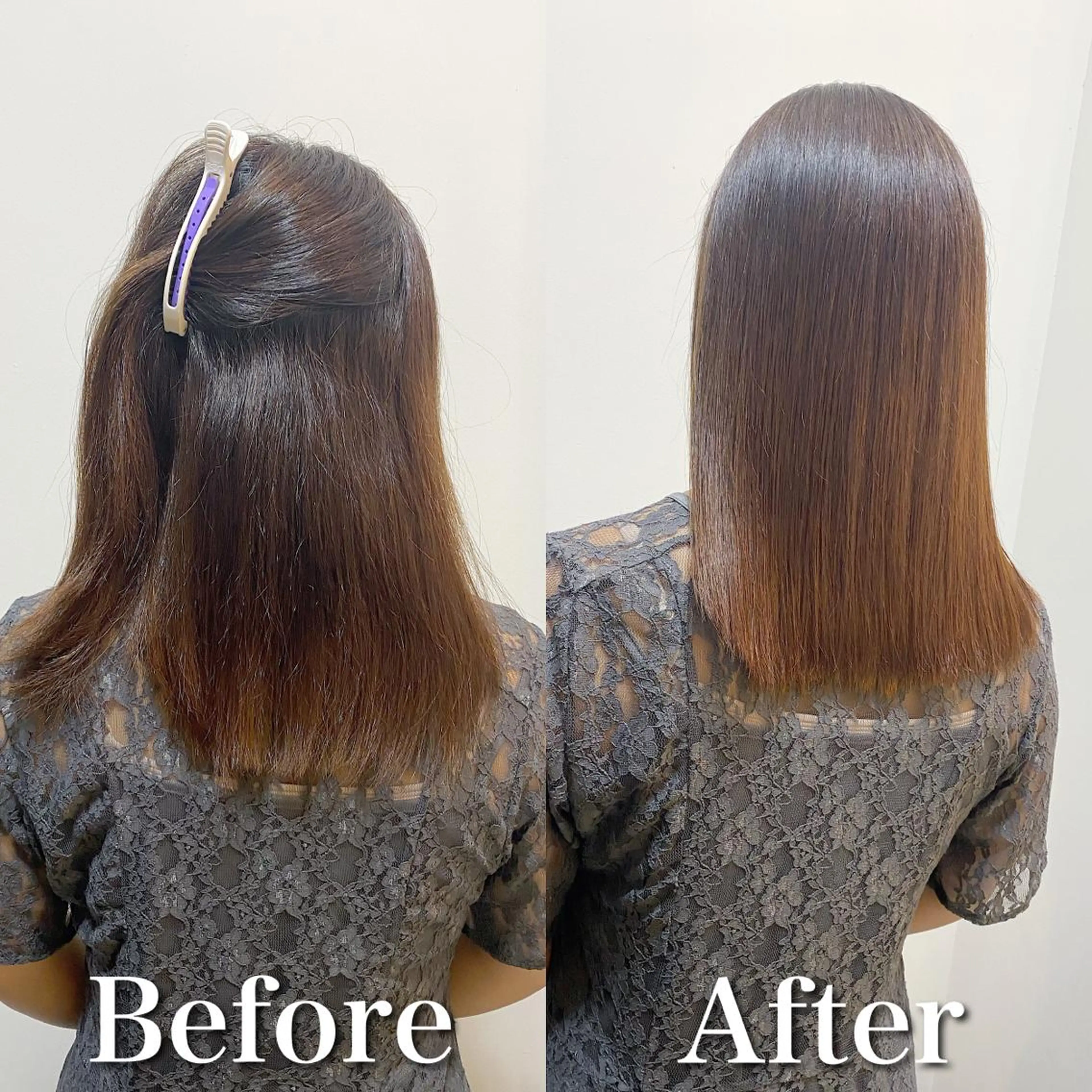 セミロング 髪質改善 トリートメント 酸性ストレート 酸熱トリートメント 髪質改善特化 安東駿介のヘアスタイル