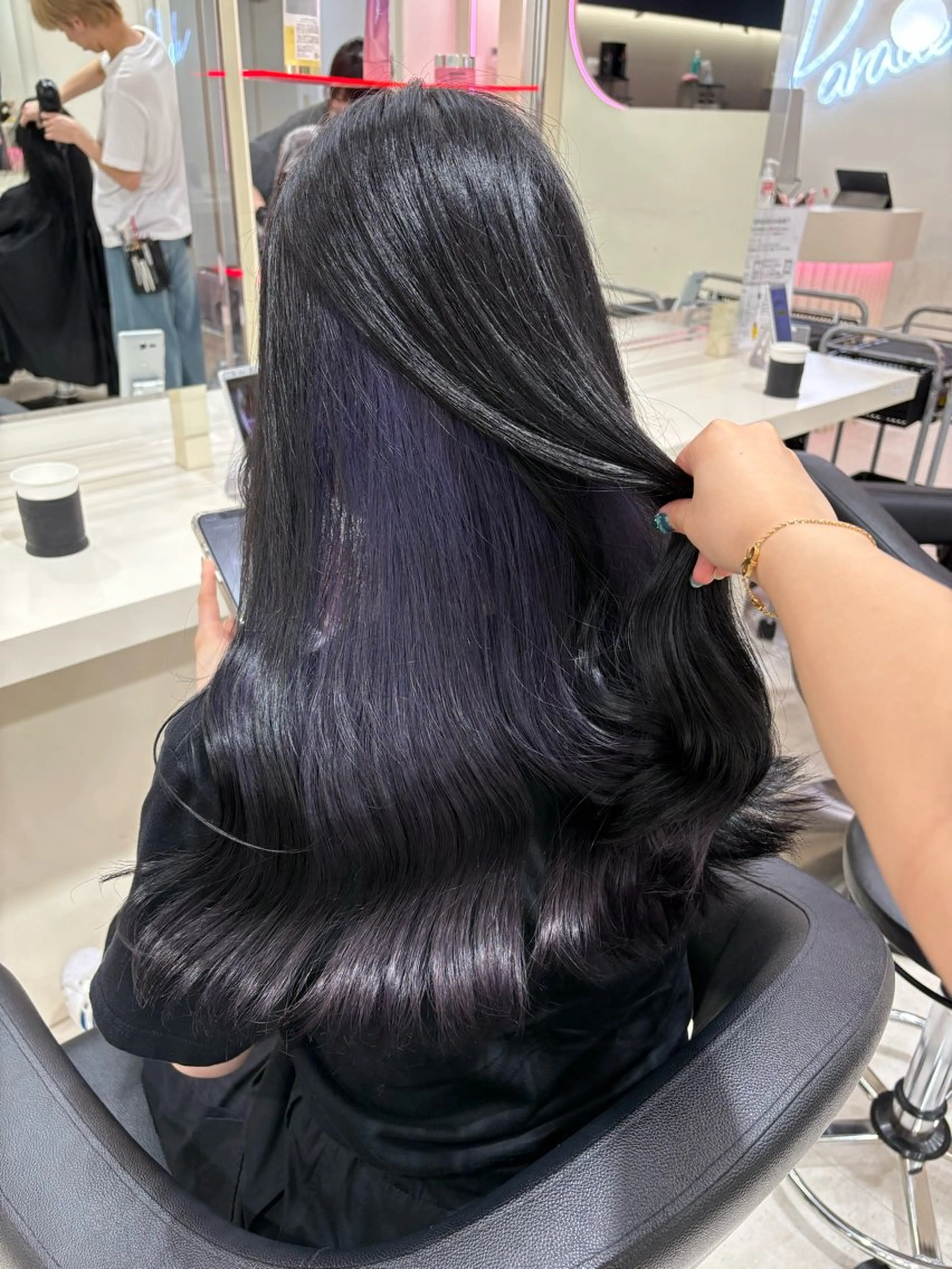 ミディアム カラー ヘアアレンジ ヘアカラー 💟RINNA 艶カラー💟のヘアスタイル