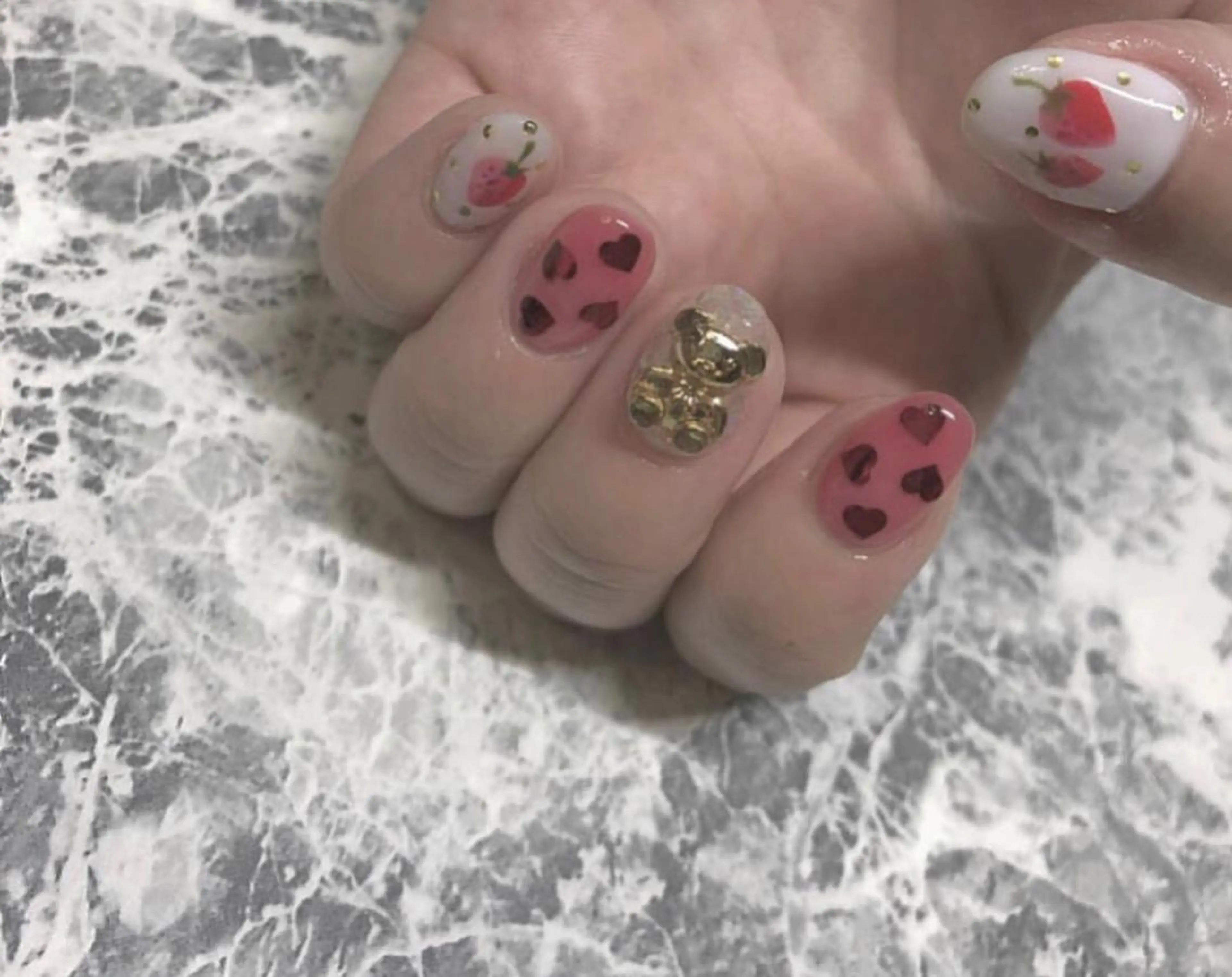 ネイル ハンドネイル パラあり！フィルイン 美フォルムのネイルデザイン