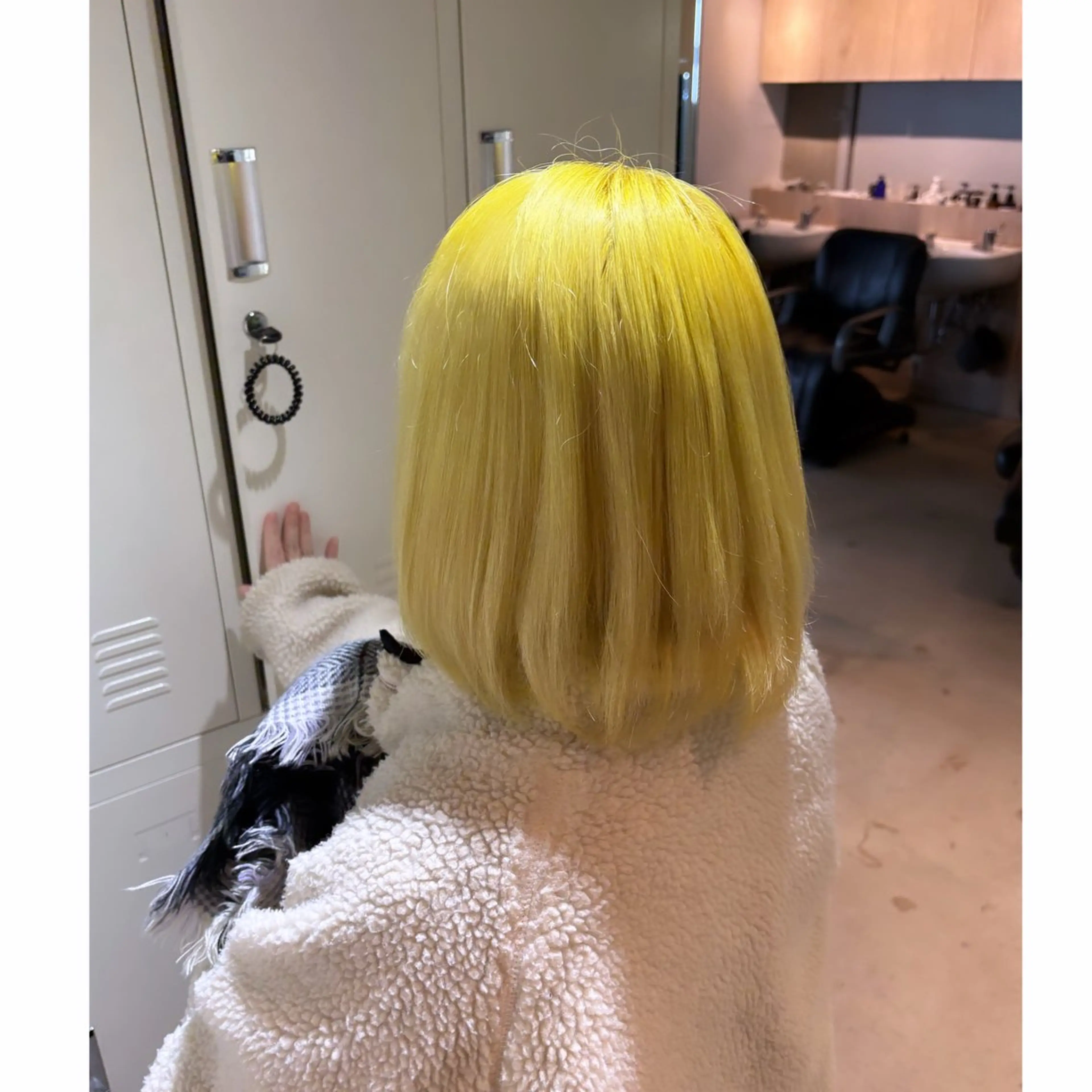 カラー イエローカラー 【F.O.F】さくだ まいのヘアスタイル