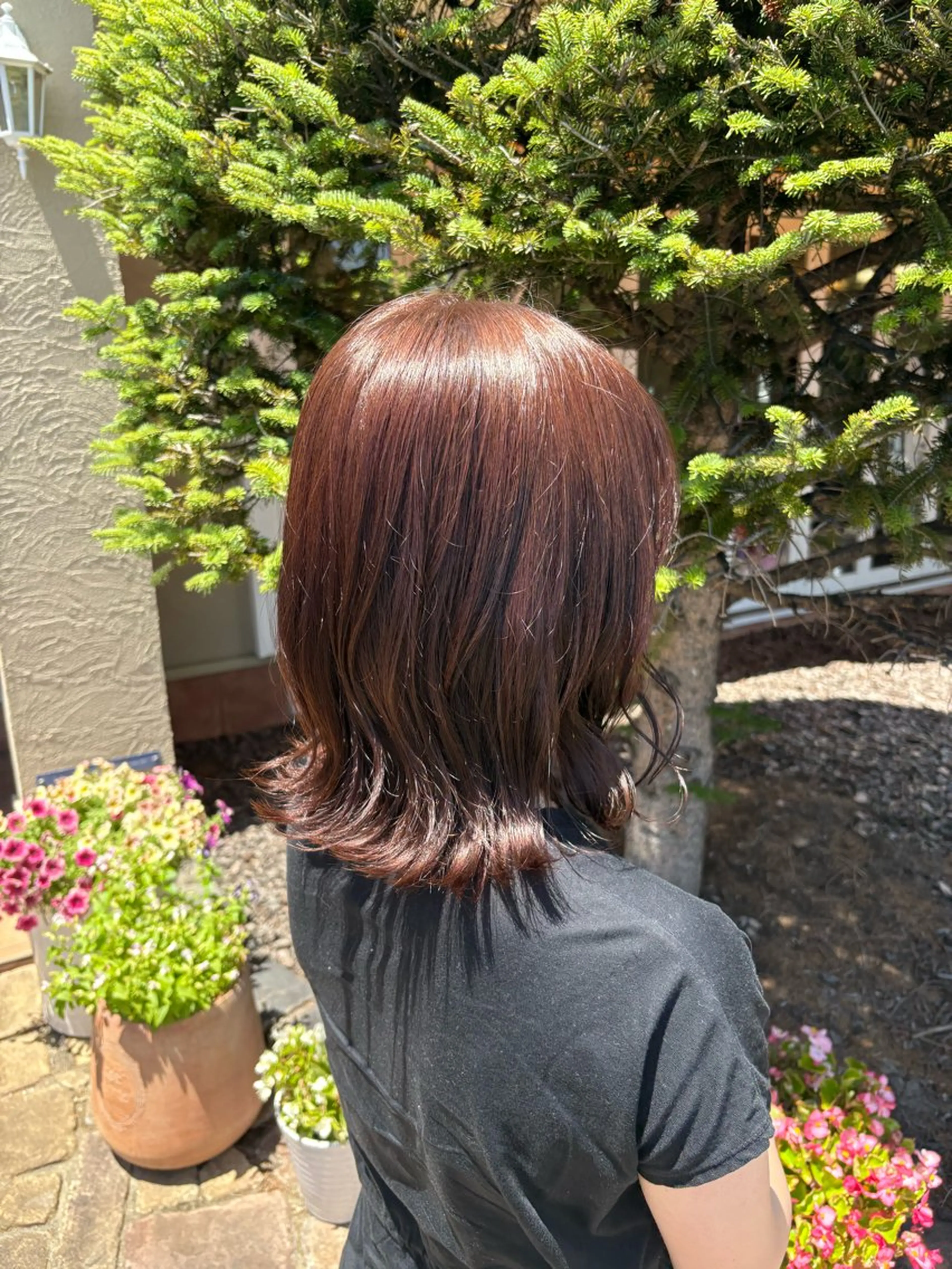 ミディアム カット ヘアカラー Flat /rina🧸のヘアスタイル