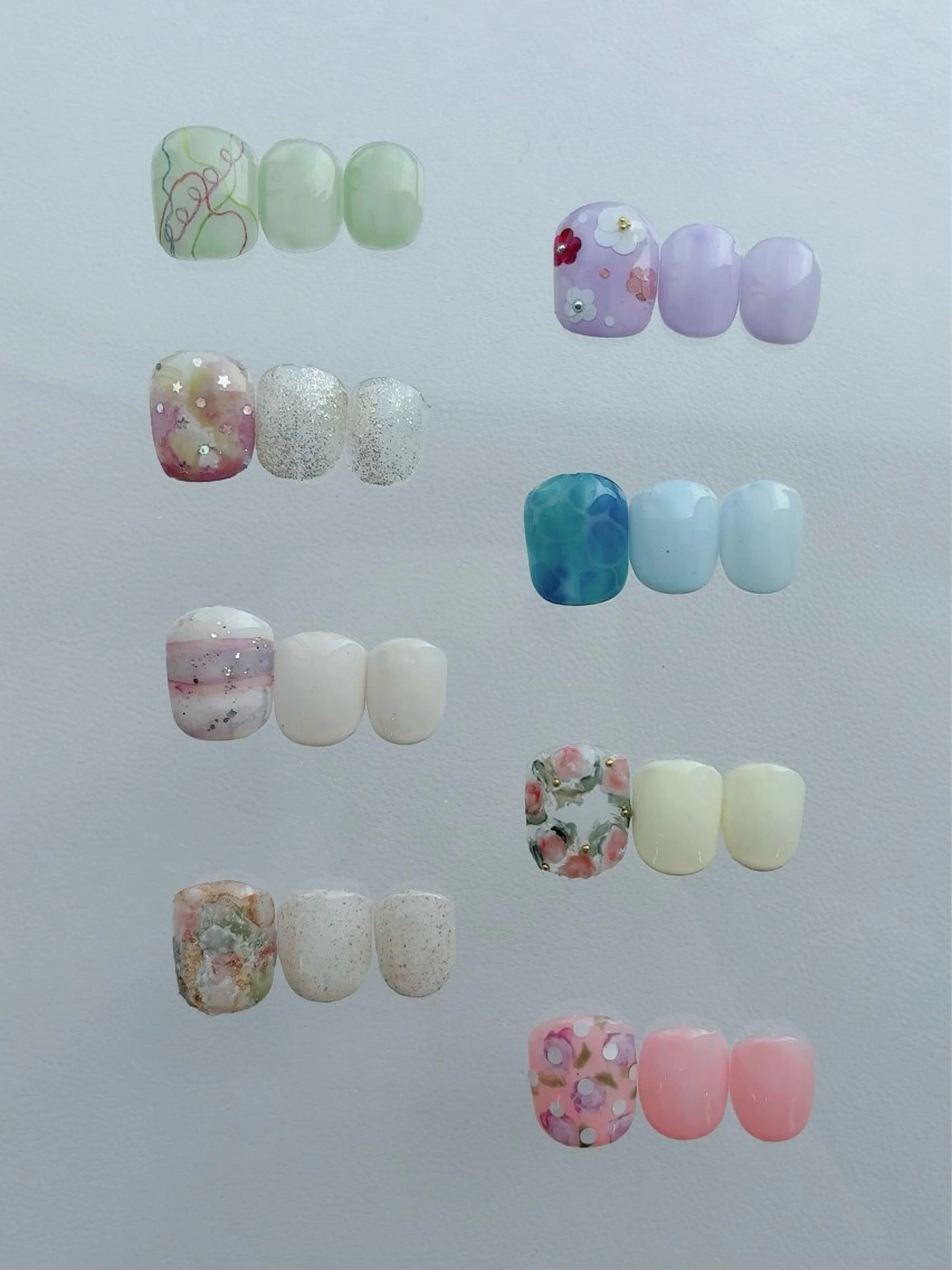 art2本付きフットネイル*【オフなし/ケア込み】の写真
