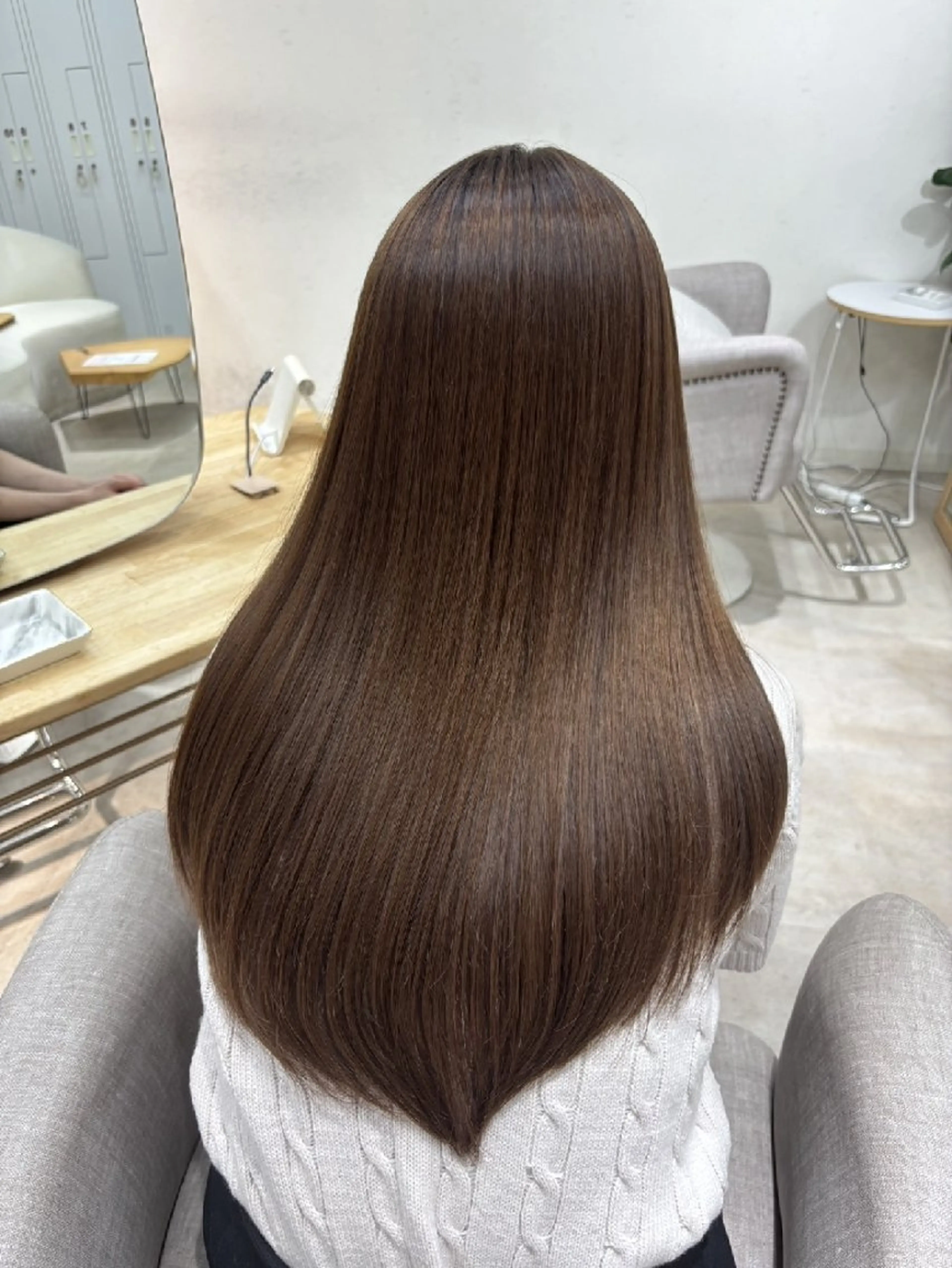 ロング パーマ 縮毛矯正 縮毛矯正 【縮毛矯正/髪質改善 カラー】yumiのヘアスタイル