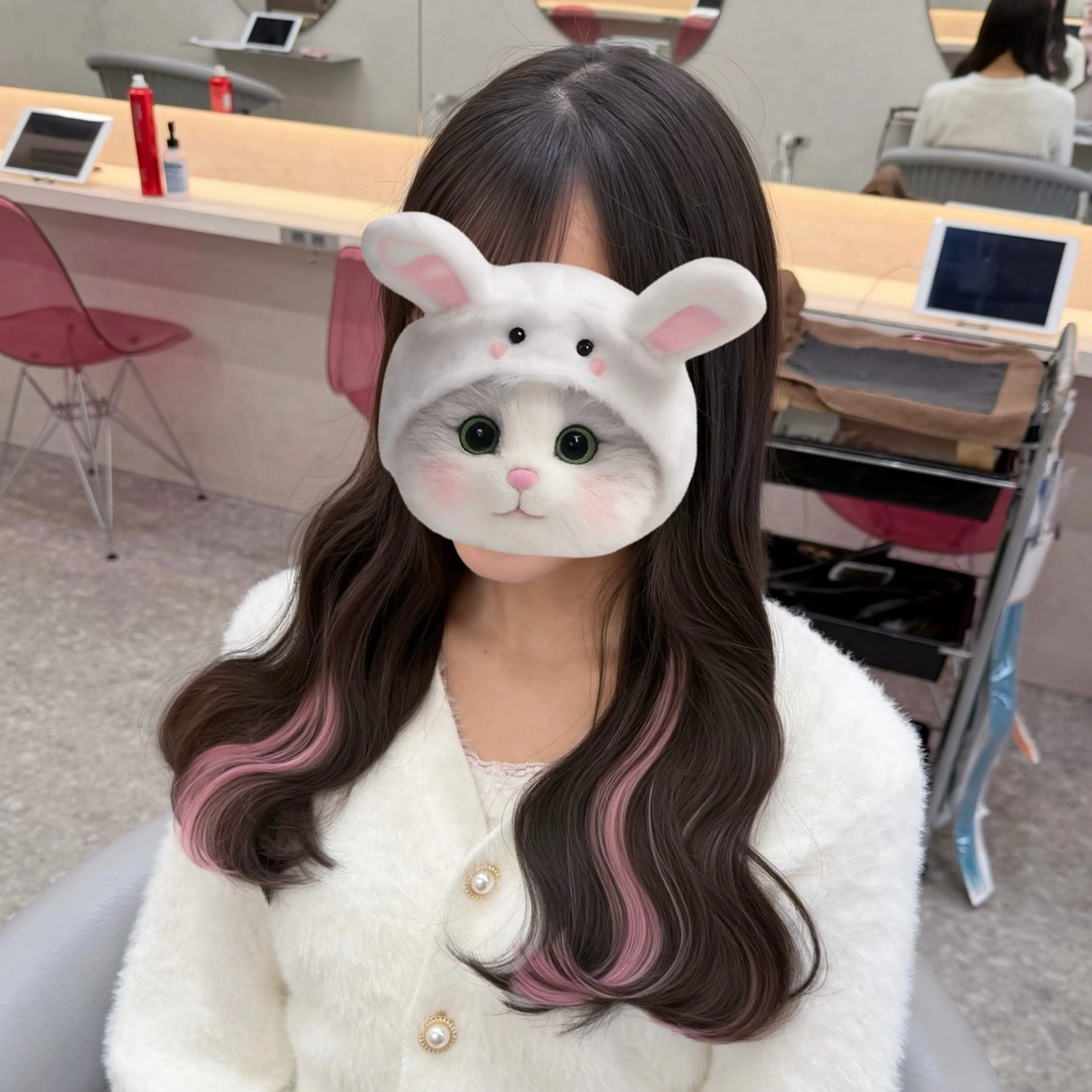 ロング エクステ カット ヘアカラー トリートメント エクステ hina🎀新宿/ エクステ/girlyのヘアスタイル