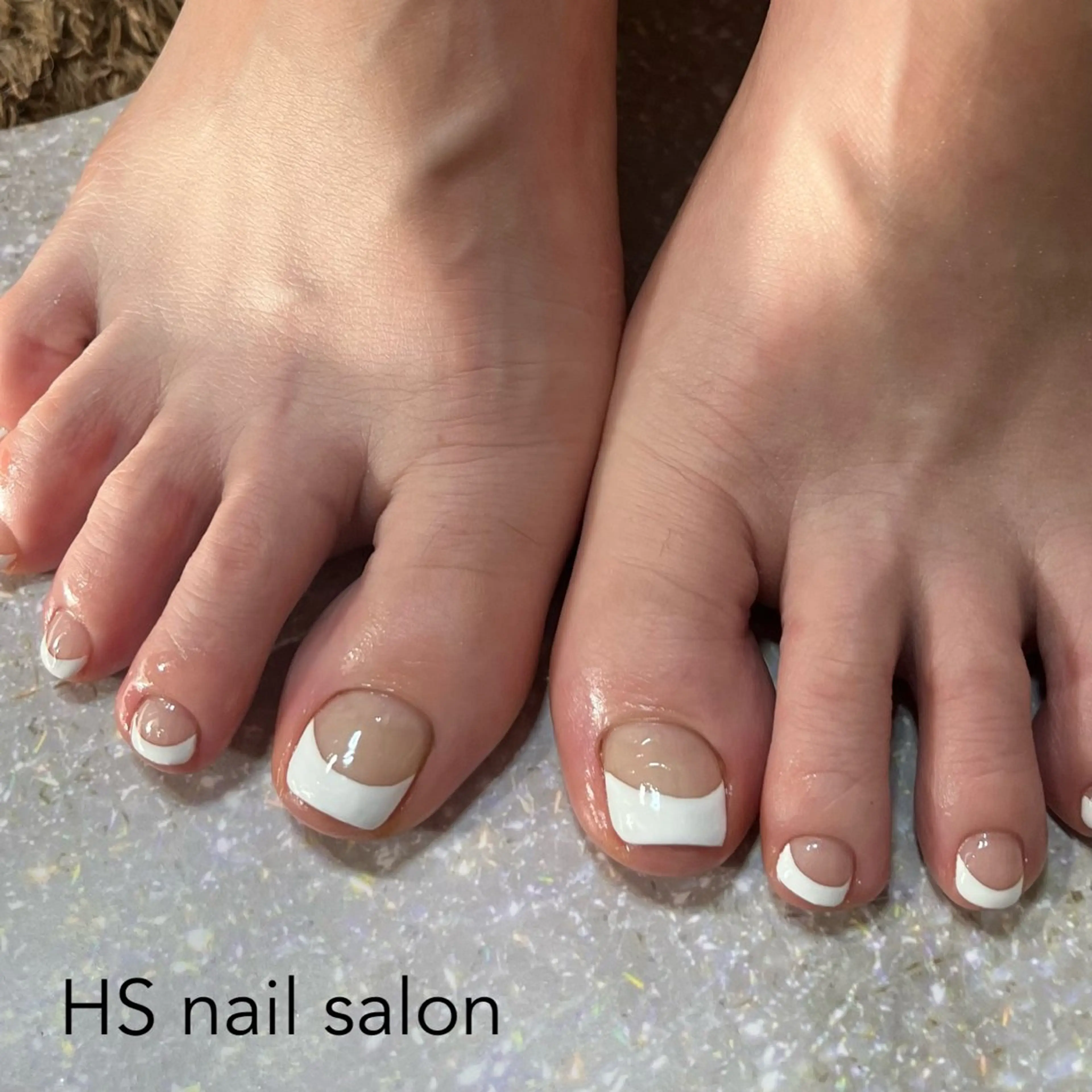 ショート フットネイル hs nail salonのネイルデザイン