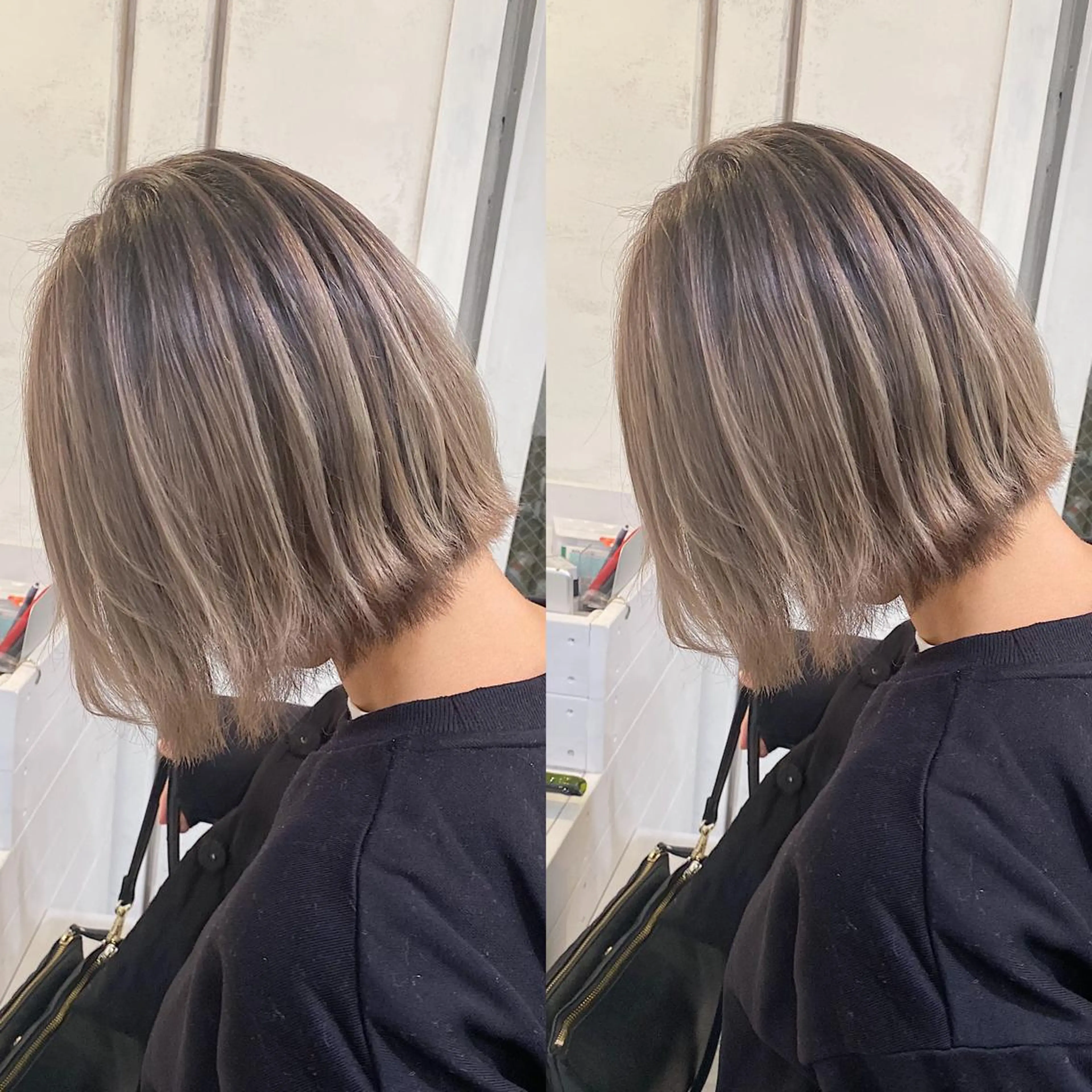 ショート カラー ヘアアレンジ ベージュカラー ホワイトベージュ ヘアカラー トリートメント 縮毛矯正 髪質改善寺坂雄飛💐のヘアスタイル