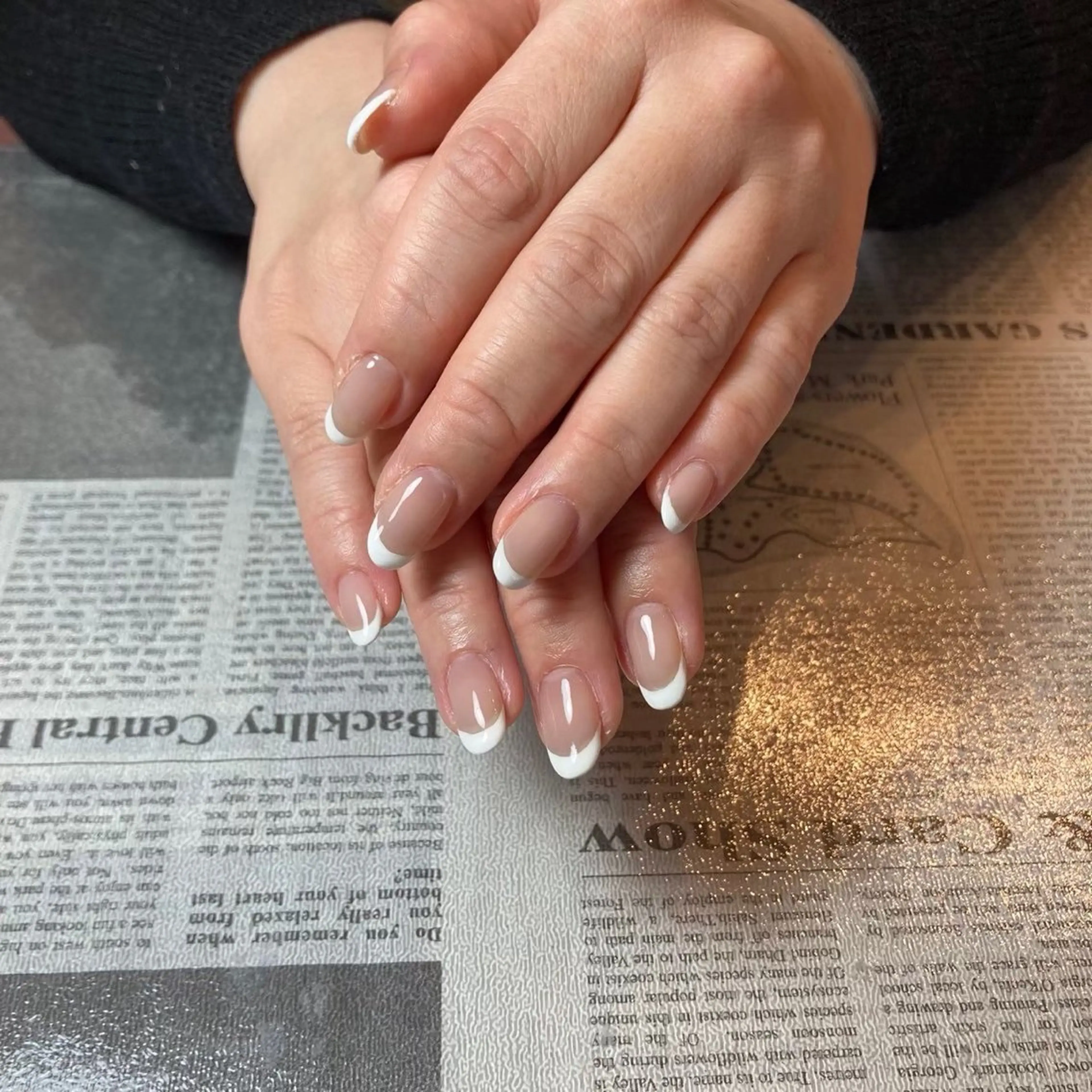 フレンチネイル(ベースカラー込み)💅の写真