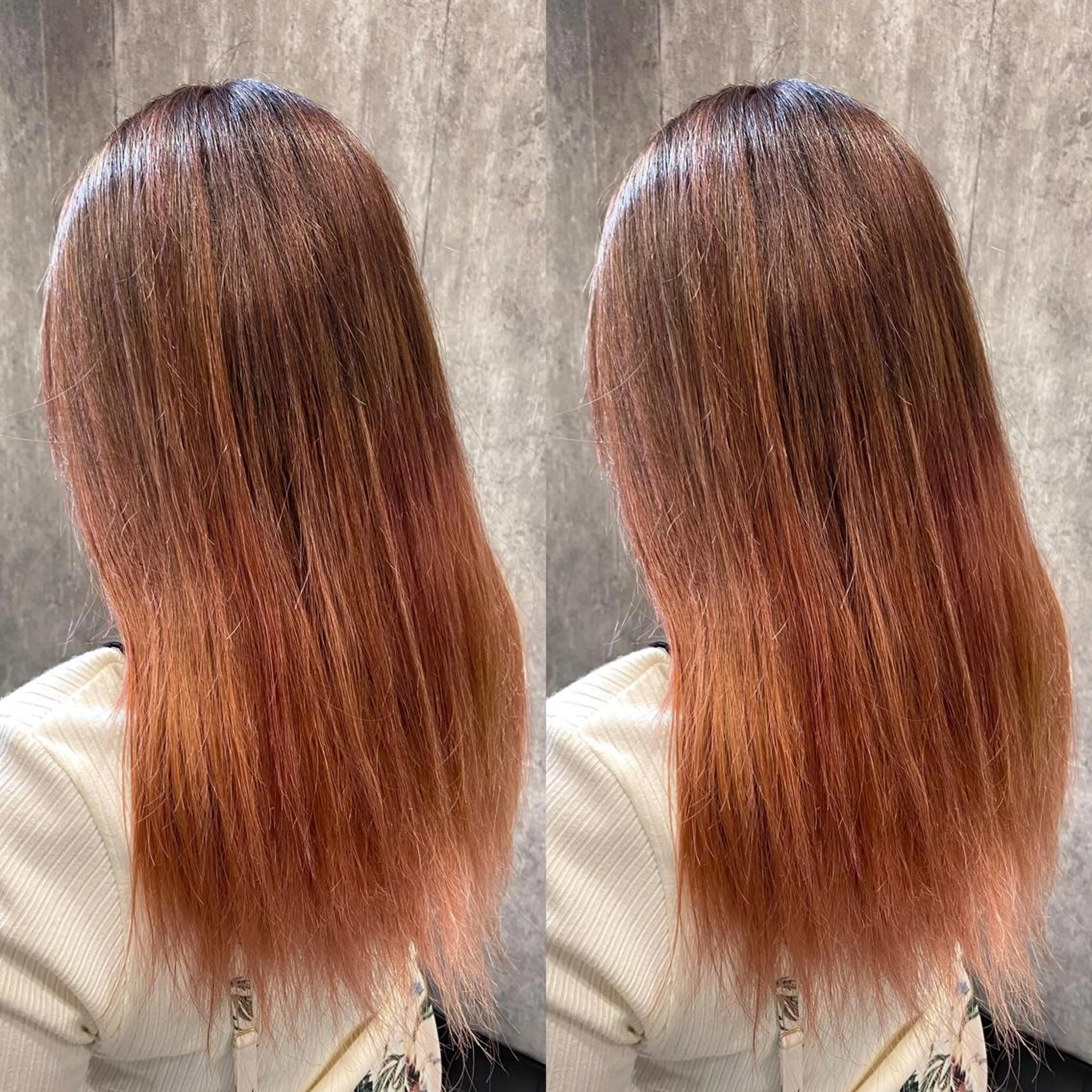 セミロング カラー グラデーションカラー 🤍BLEN 窓🤍のヘアスタイル