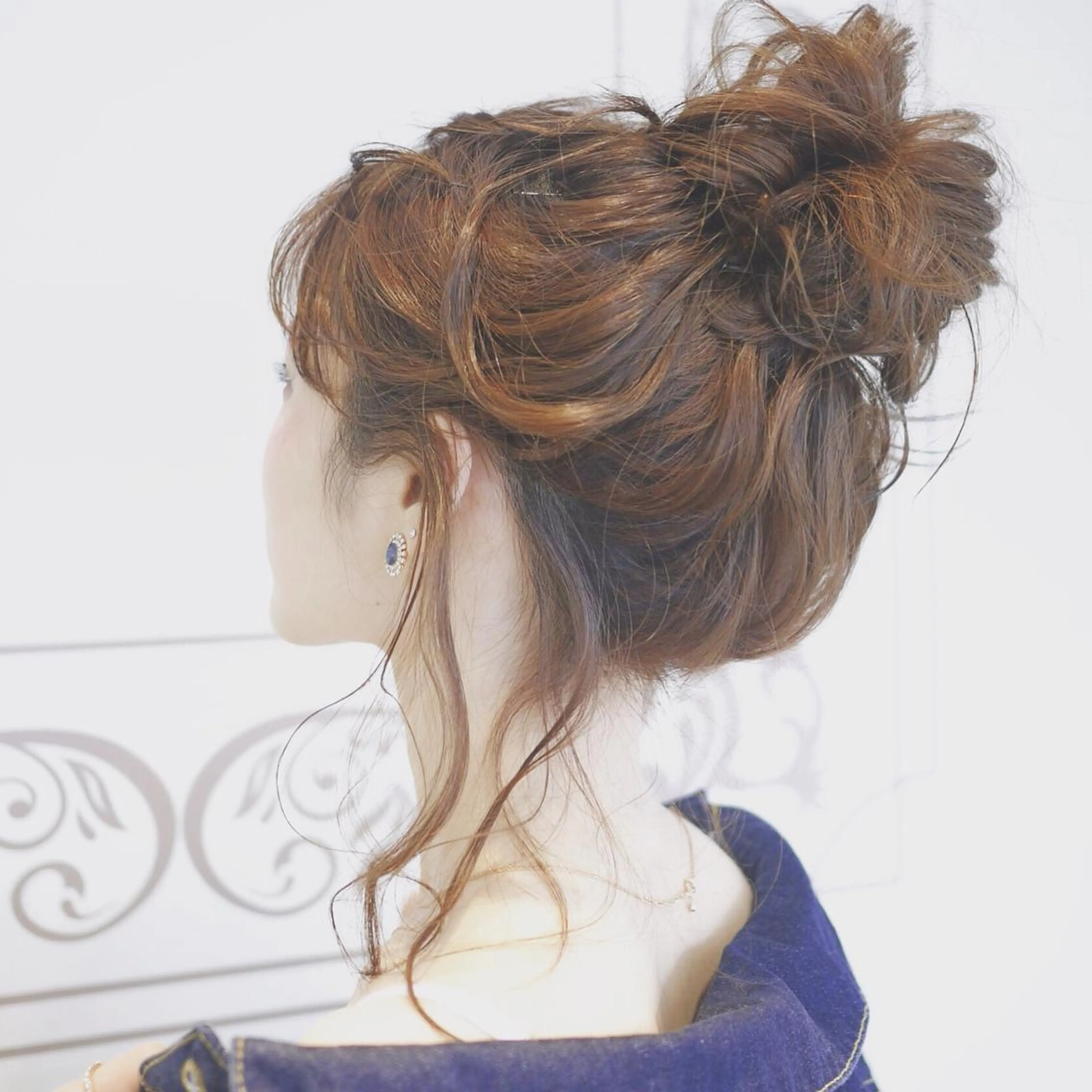 ミディアム セミロング ヘアアレンジ 髪質改善🌈 tomomiのヘアスタイル