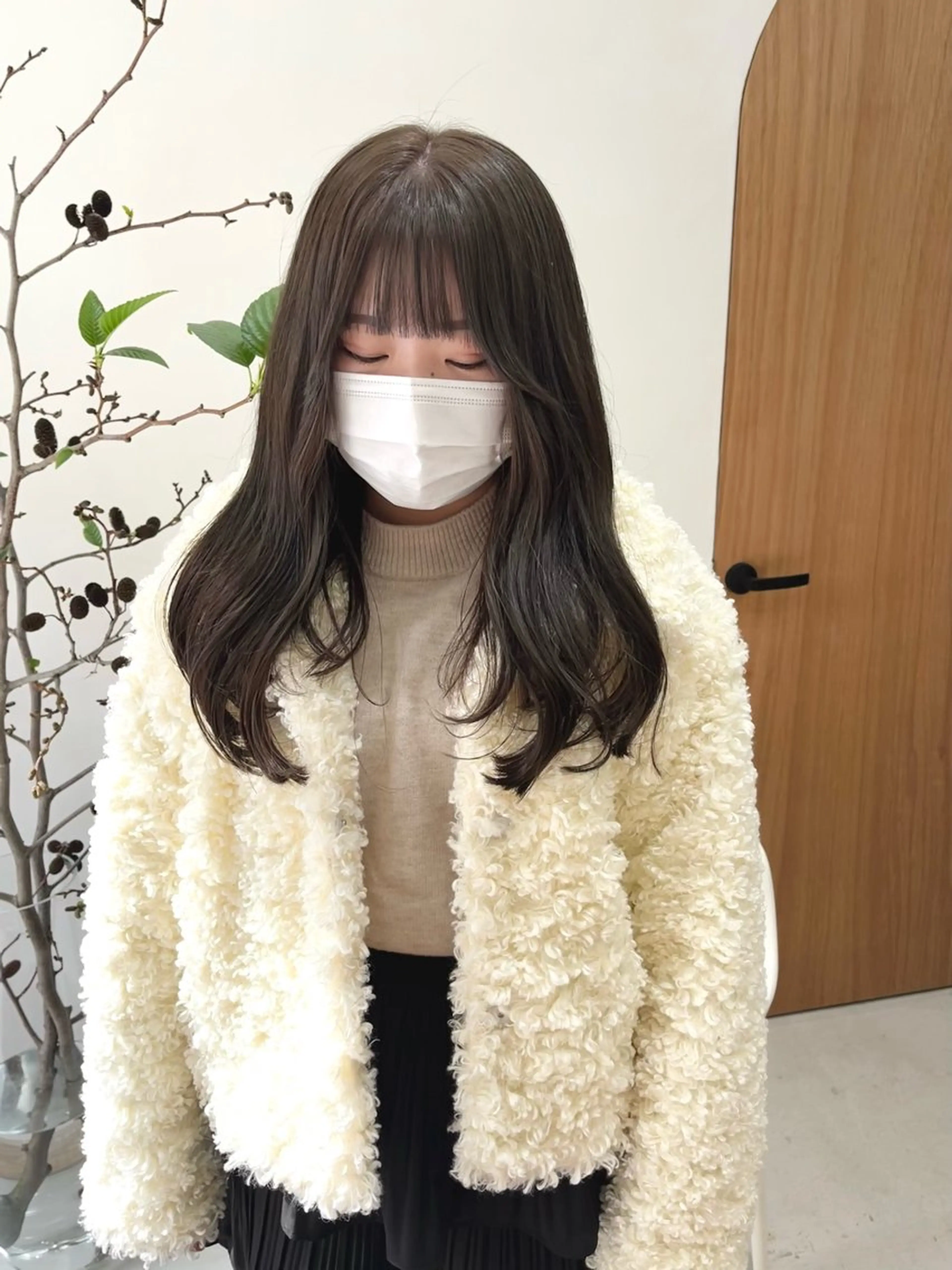 ロング カラー ヘアアレンジ ブリーチ ダブルカラー ブリーチなしカラー ena/ブリーチなし 透明感・レイヤー🎀のヘアスタイル