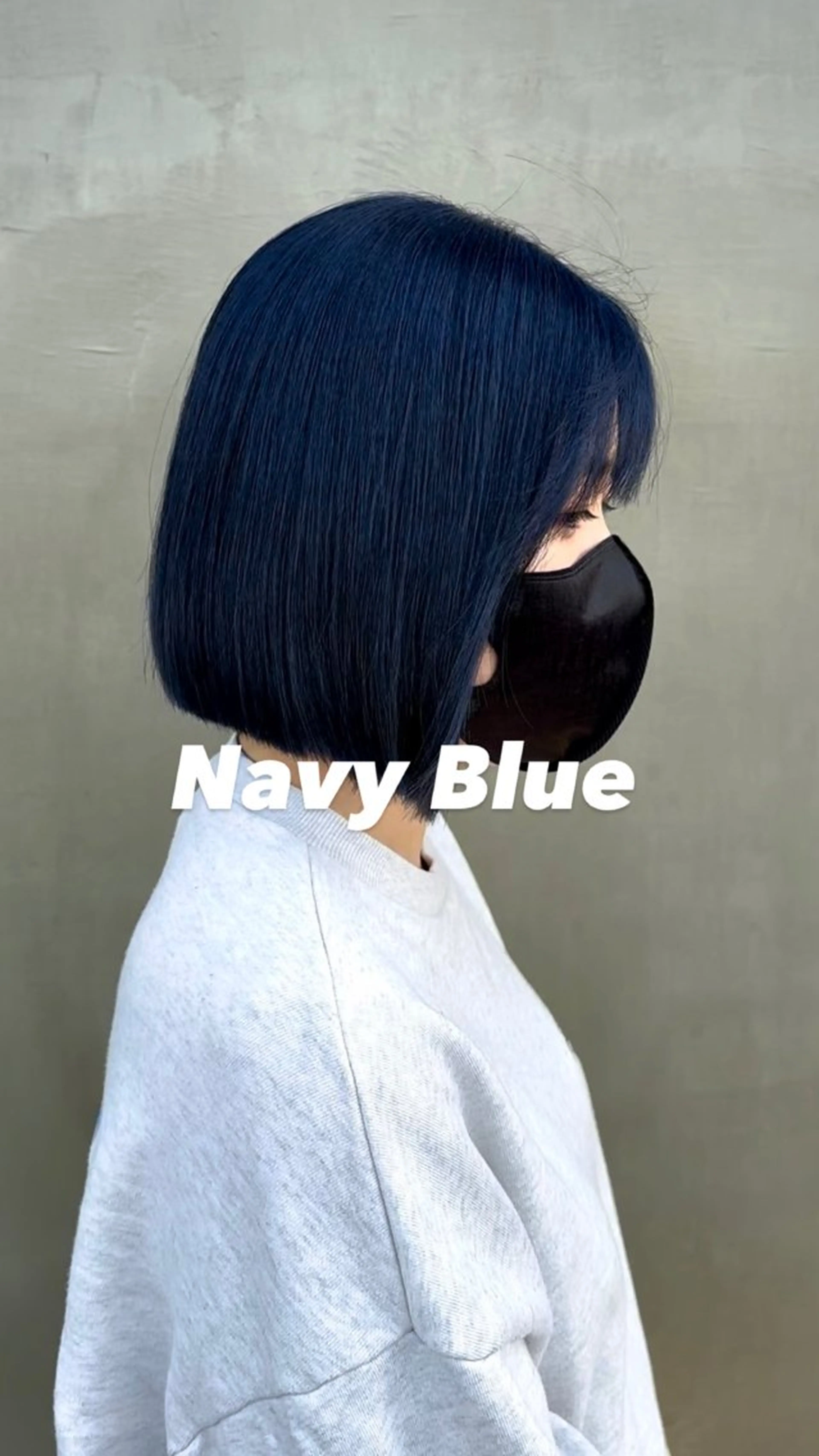 ショート カラー ブリーチ ブルーカラー ネイビーカラー 各務原/カラー/ブリ ーチお任せください！のヘアスタイル