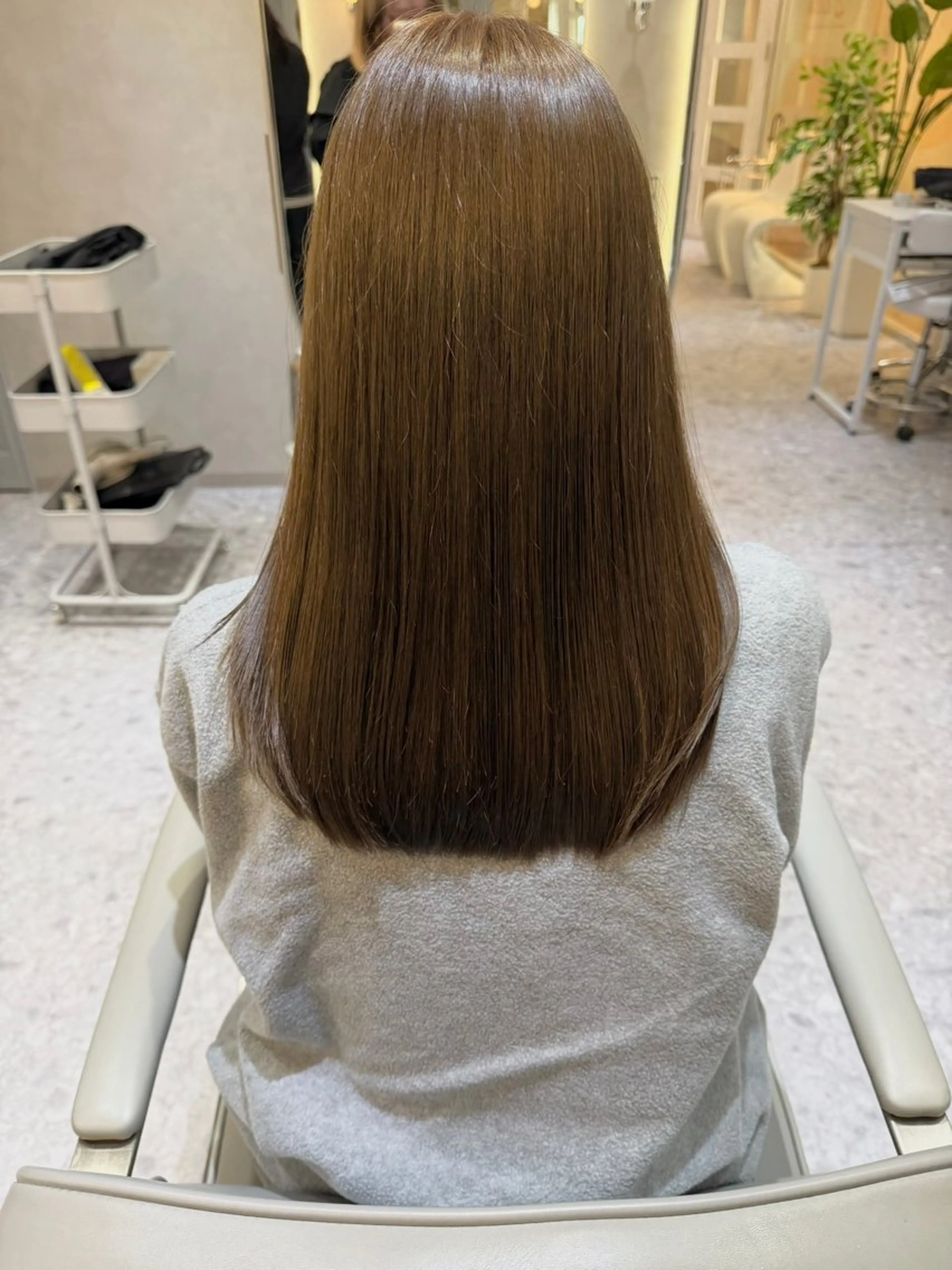 ミディアム カラー カット ヘアカラー トリートメント 🎀髪質改善/艶髪/ 艶カラー🎀浅田涼風のヘアスタイル