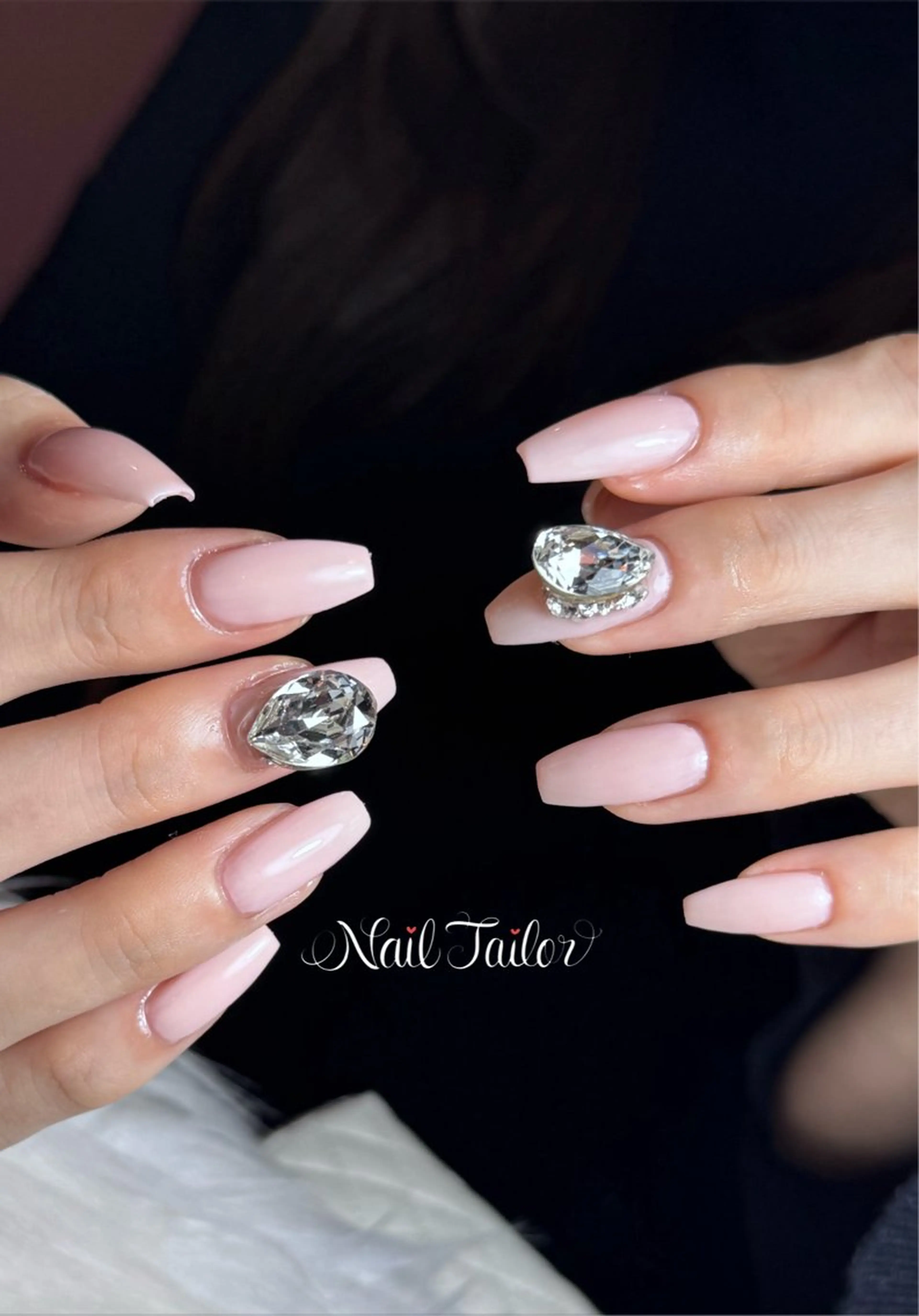 ネイル ゴージャス ピンク ハンドネイル NailTailor ネイルテイラーのネイルデザイン