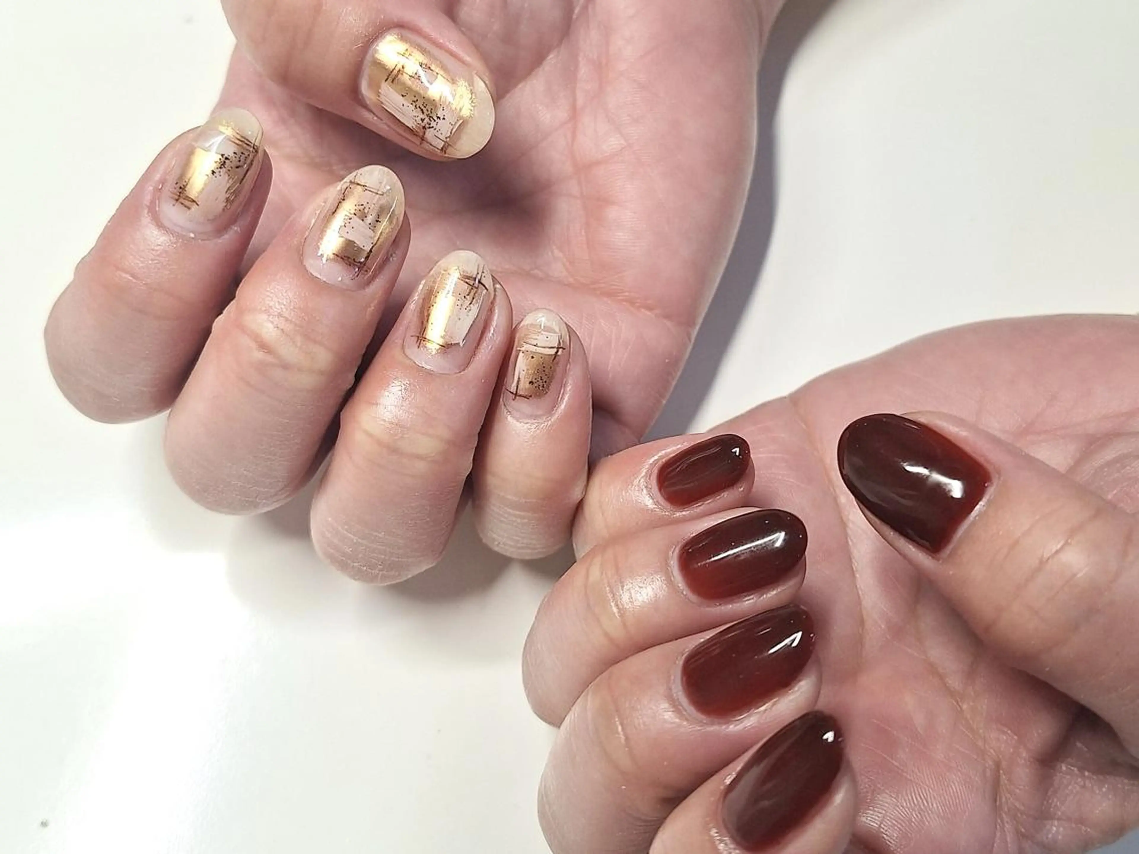 ネイル ジェルネイル 韓国ネイル ニュアンスネイル ワンホンネイル nailstudio eviz新宿店のネイルデザイン