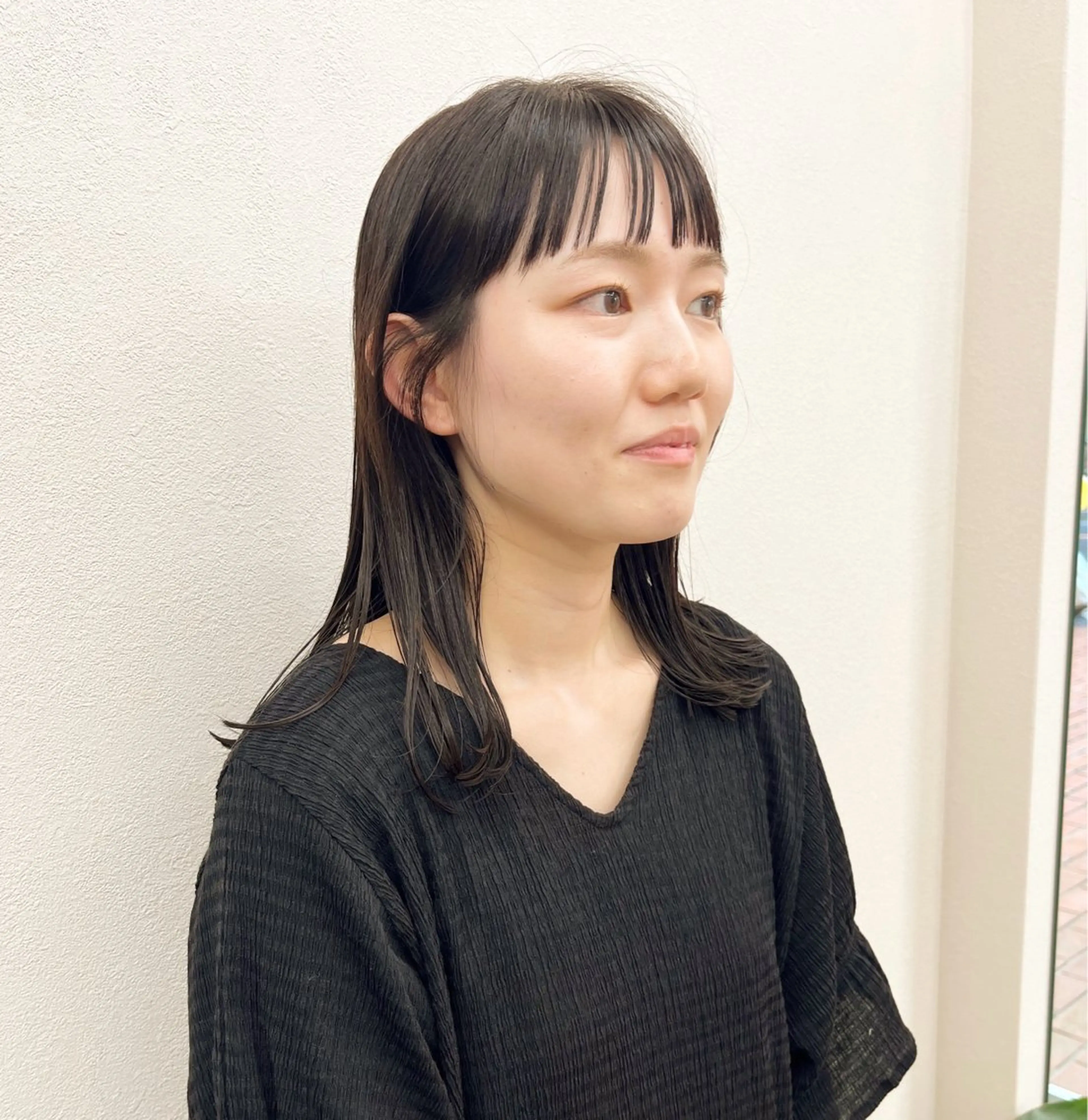 ミディアム カラー Hareru 豊田 修廣のヘアスタイル