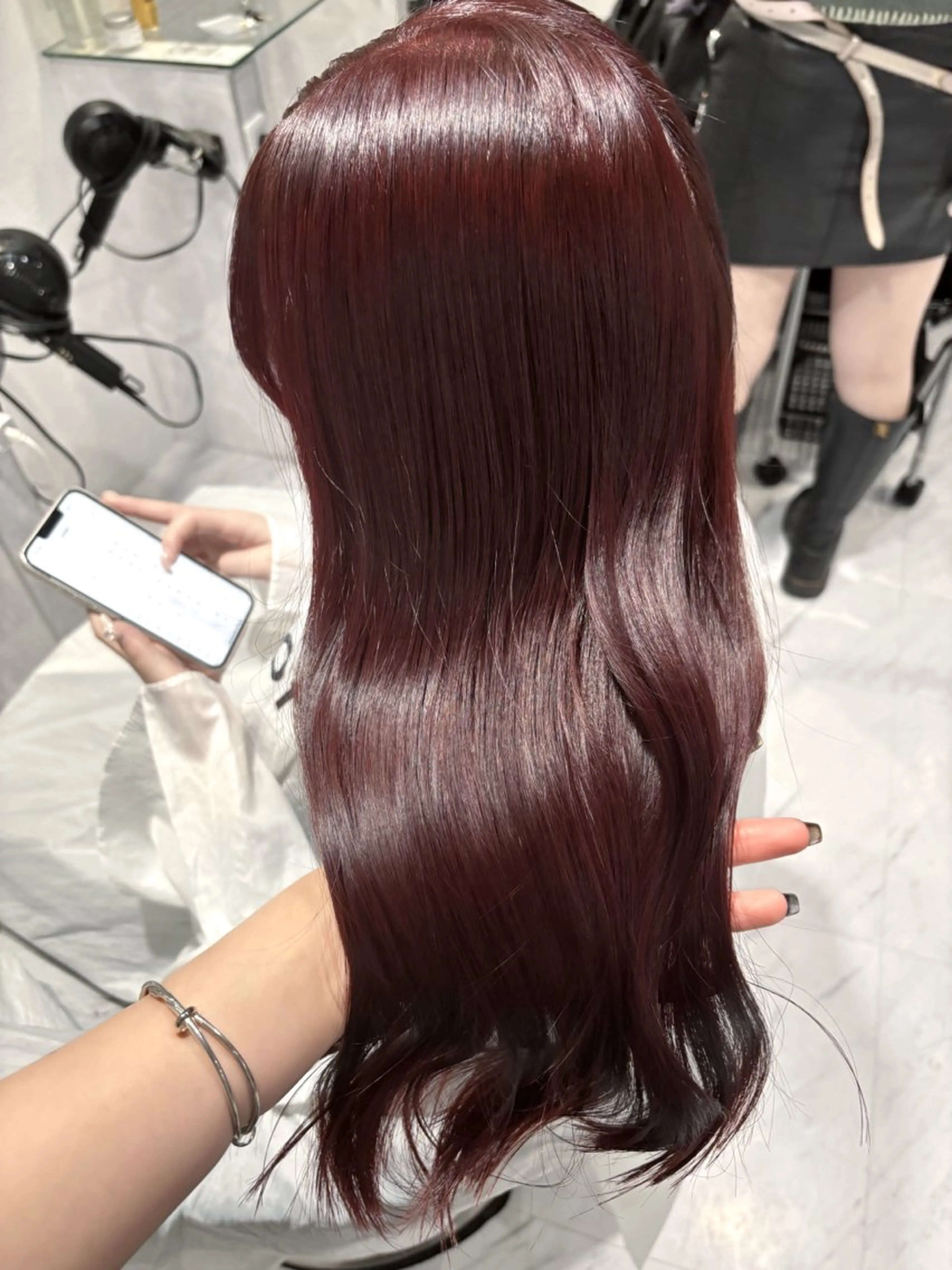 ロング カラー レッドカラー 髪質改善 表参道♡暗髪♡ 艶カラー♡アユミのヘアスタイル