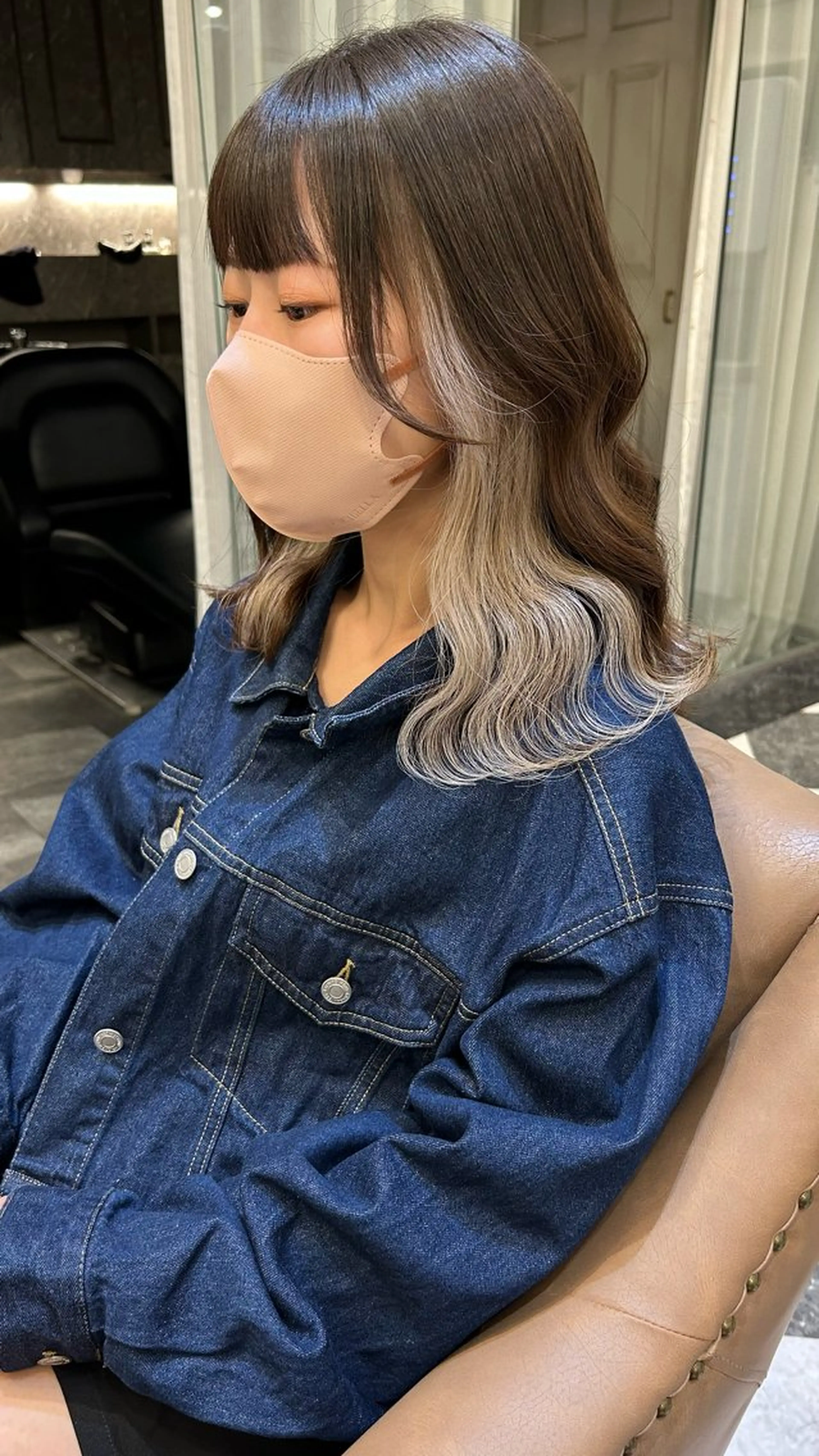 ミディアム カラー Blanche by artina川崎店所属・ゆう🫧 透明感/ハイトーンのヘアスタイル