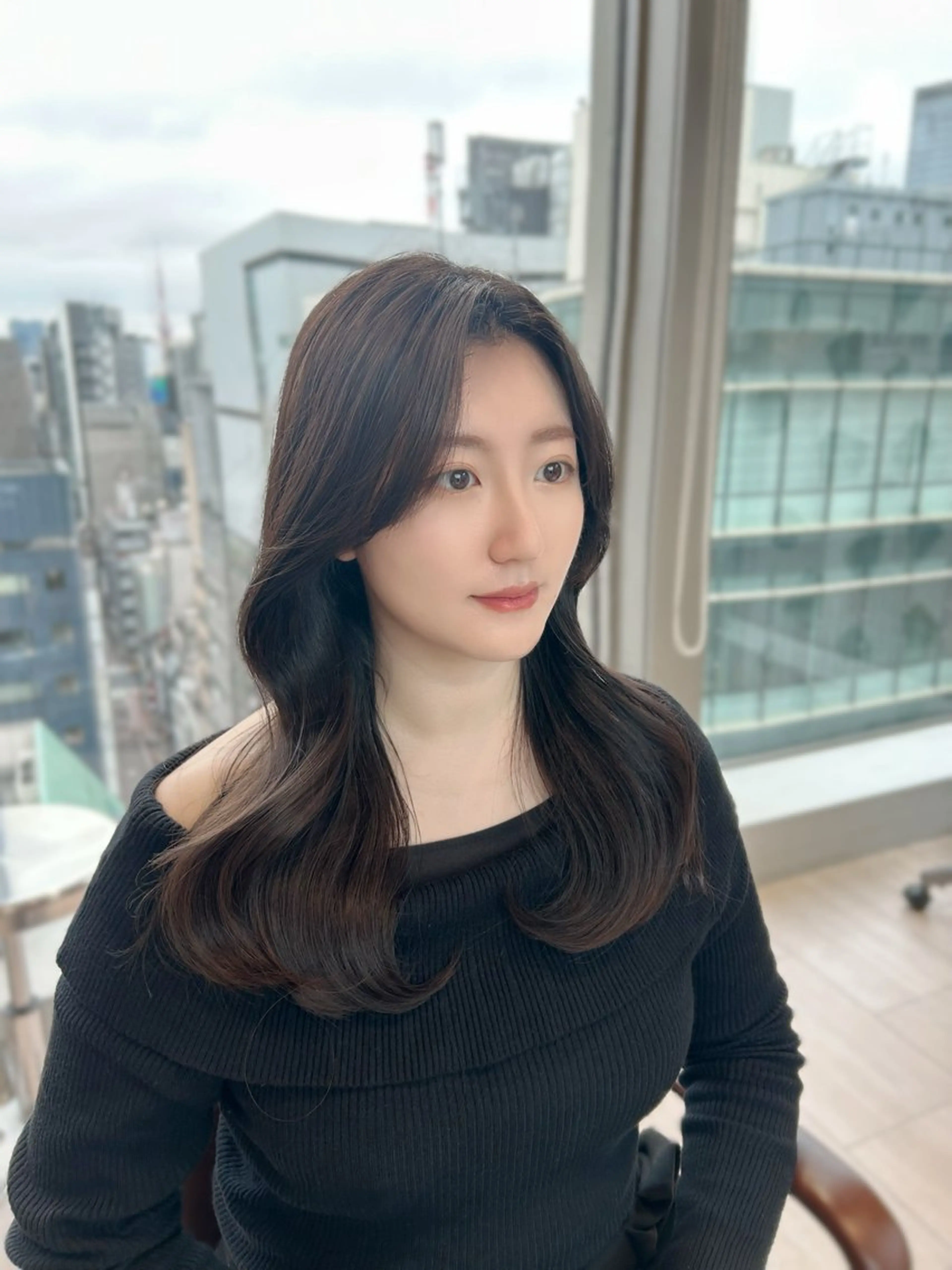 似合わせカット✂︎＋透明感溢れるカラー🩵＋Aujuaトリートメント🫧の写真