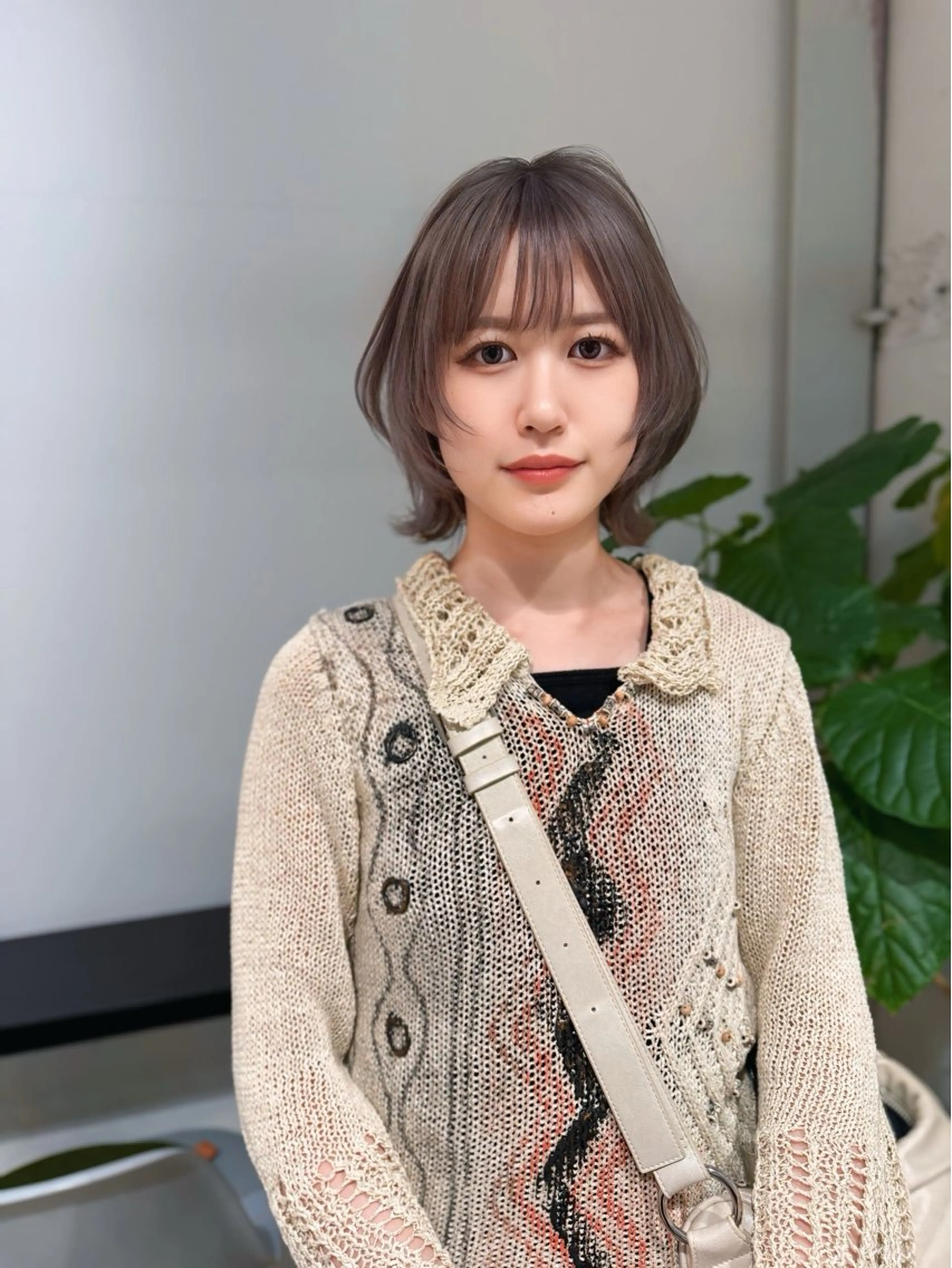 ミディアム カラー ウルフ/似合わせ レイヤー/RIHOのヘアスタイル