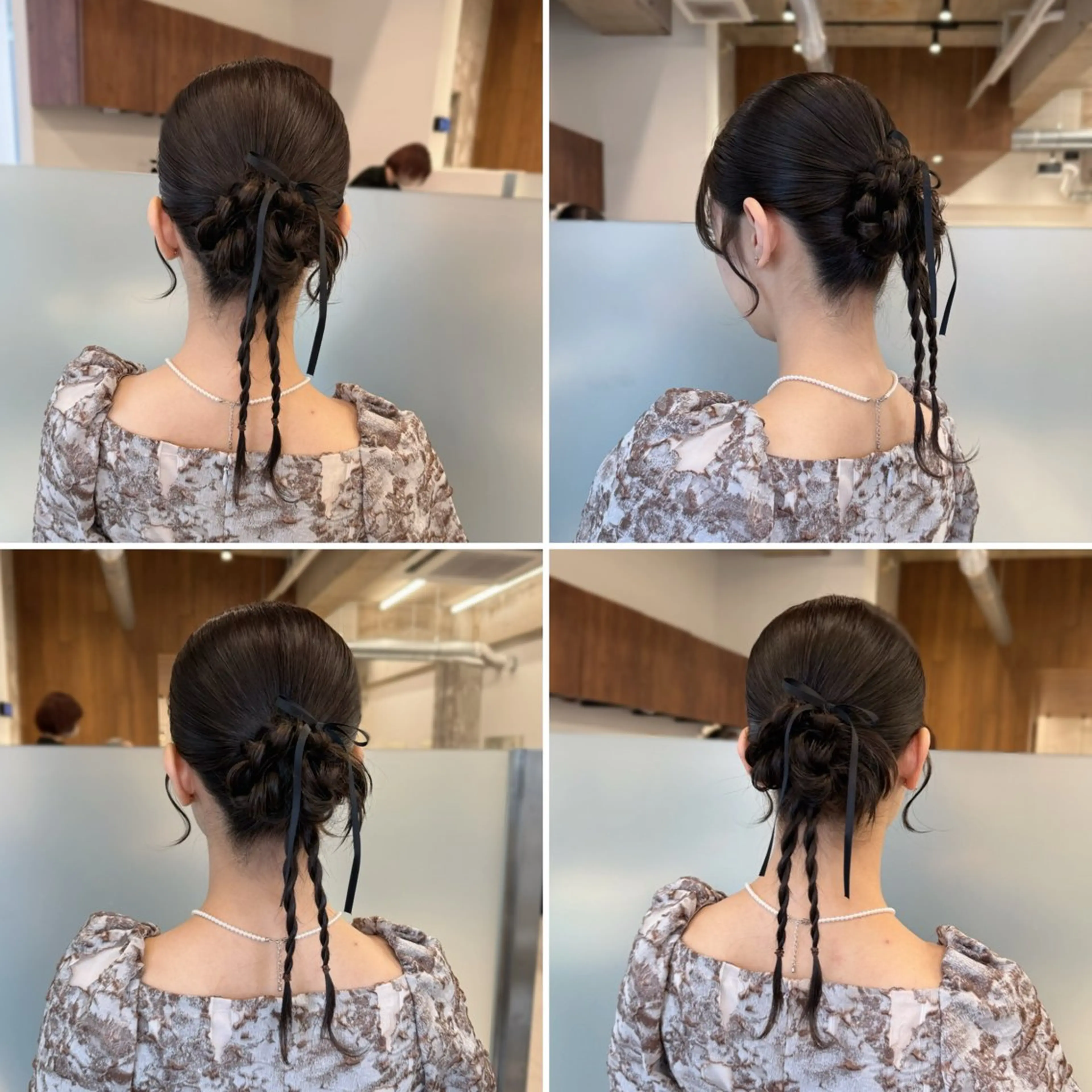 セミロング カラー ヘアアレンジ ヘアセット 縮毛矯正+モテカラー 🎀✨MIHOのヘアスタイル