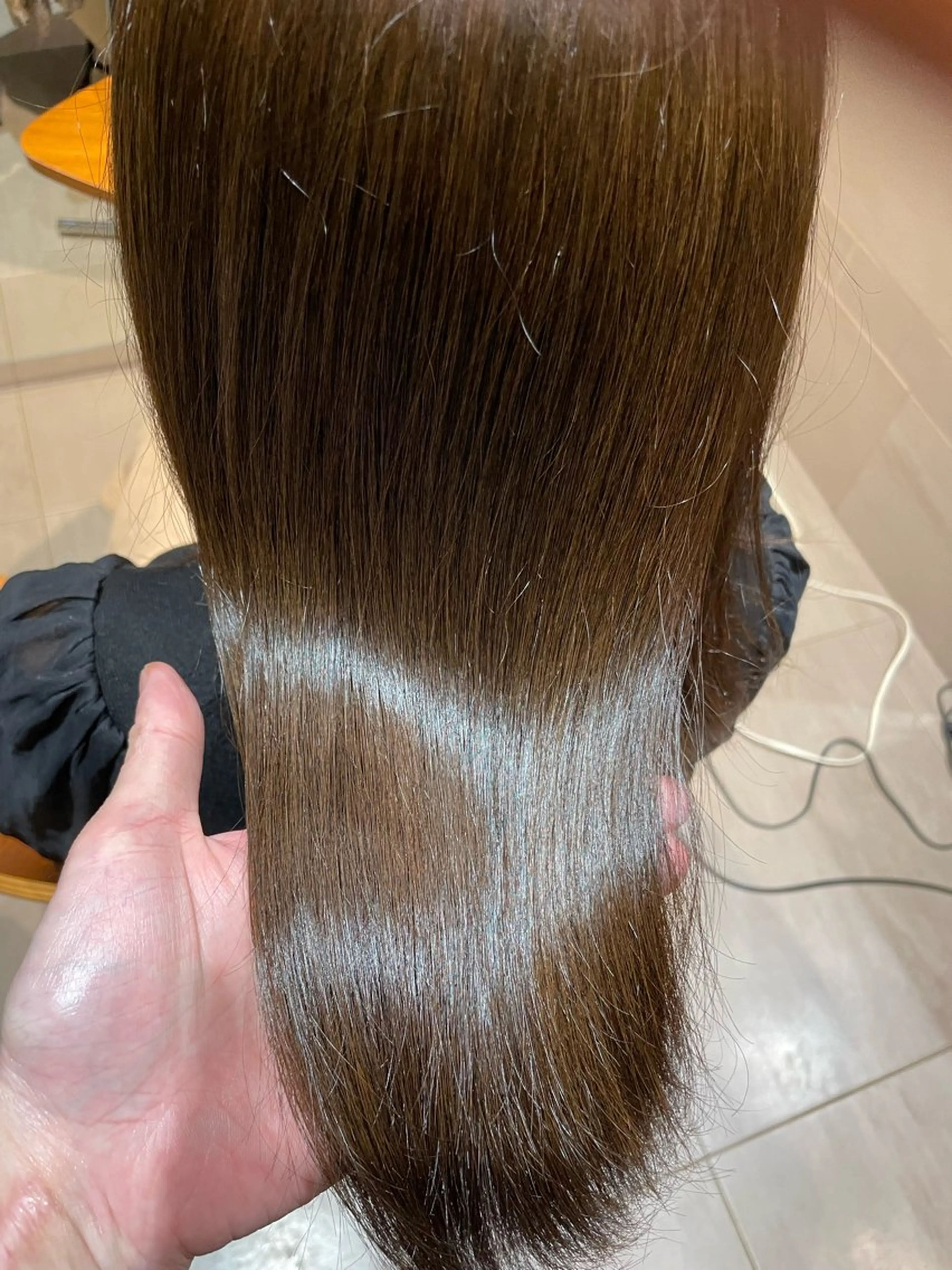 ミディアム 髪質改善カラー＆ 縮毛矯正　石井良平のヘアスタイル