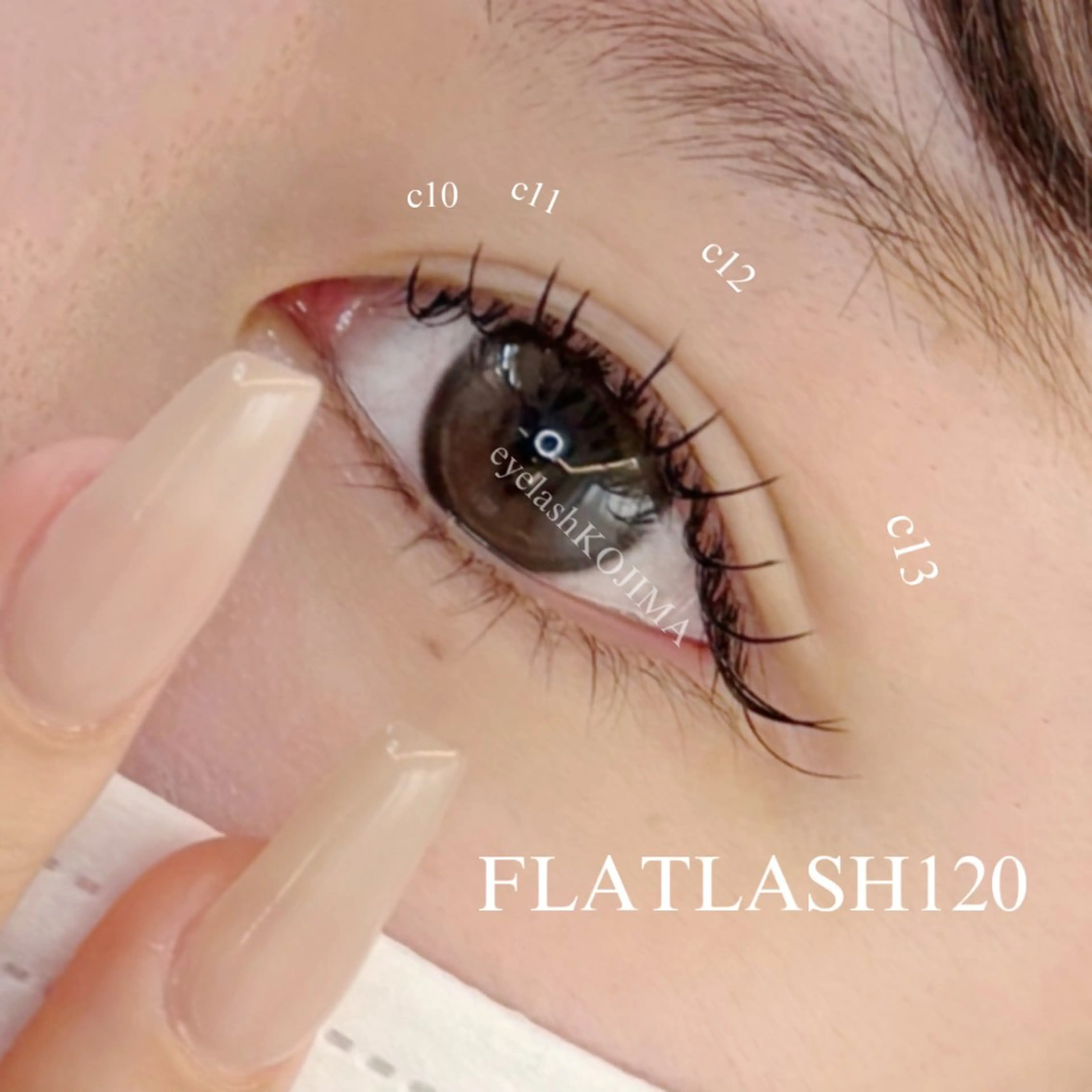 マツエク・マツパ フラットラッシュ Trinity eyelashのマツエク・マツパデザイン