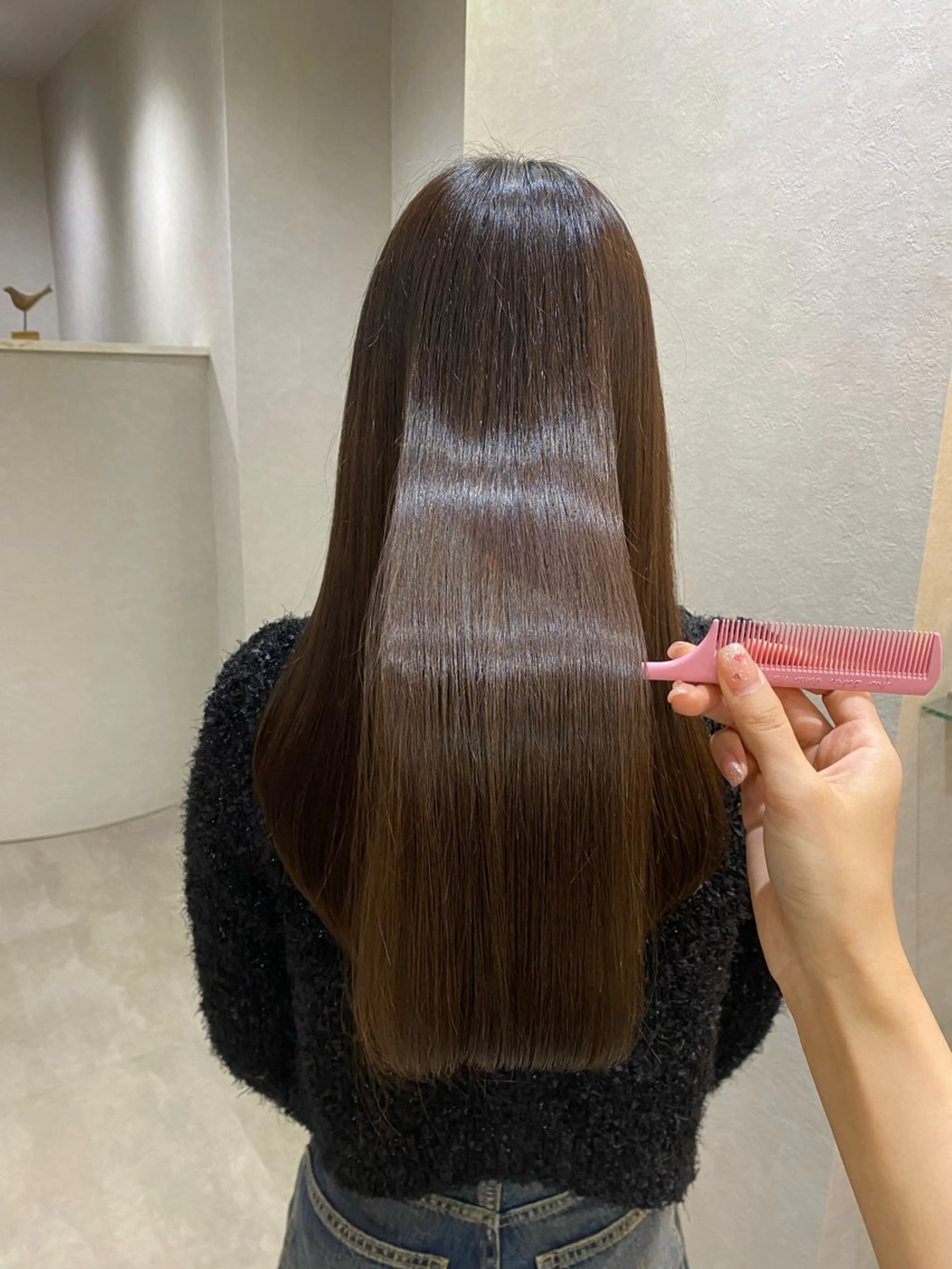 ロング 縮毛矯正 トリートメント color couture みほのヘアスタイル