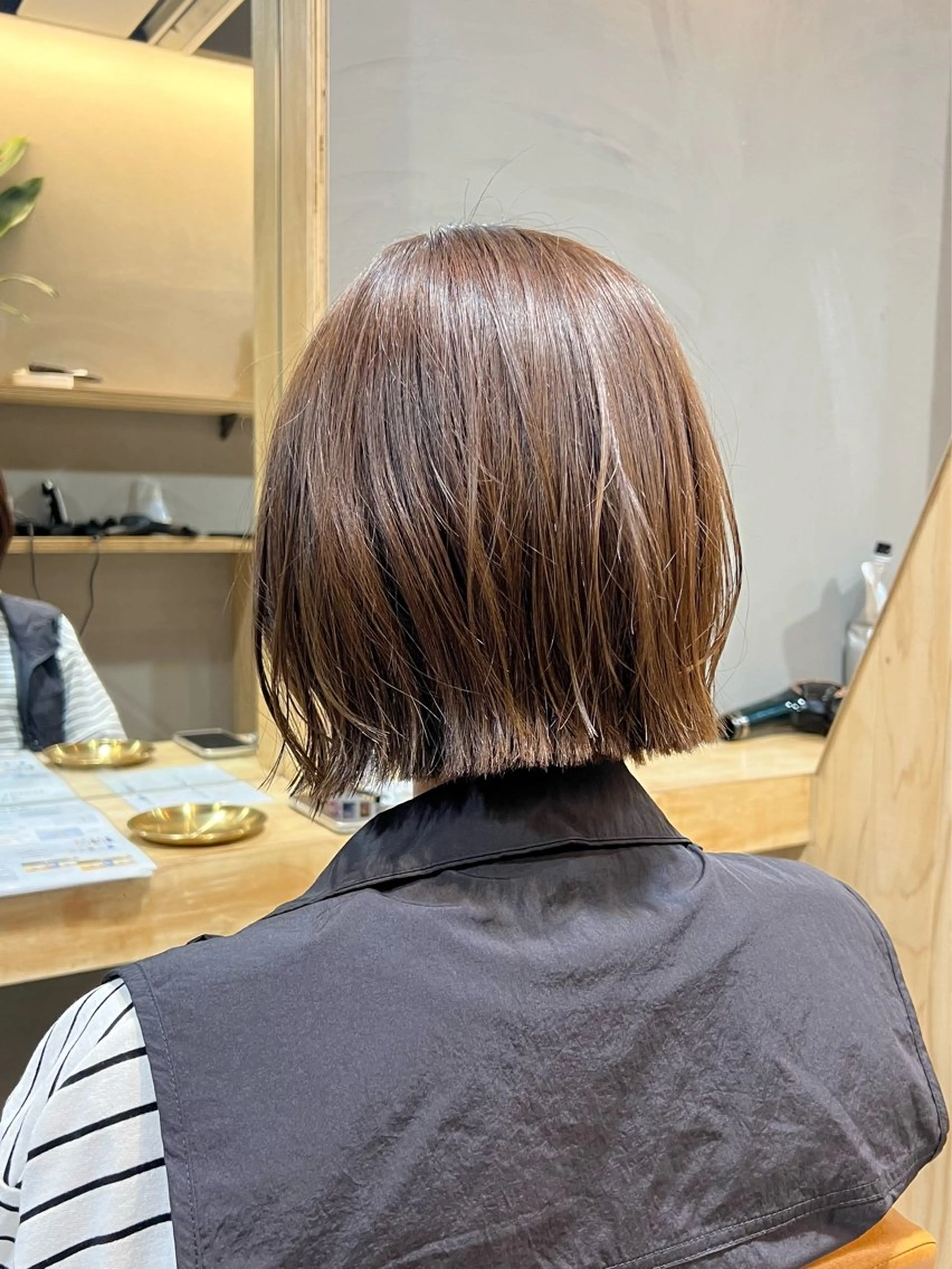 ショート カラー ボブ 神戸ボブ✂️ ioe三宮/田 伸佳のヘアスタイル