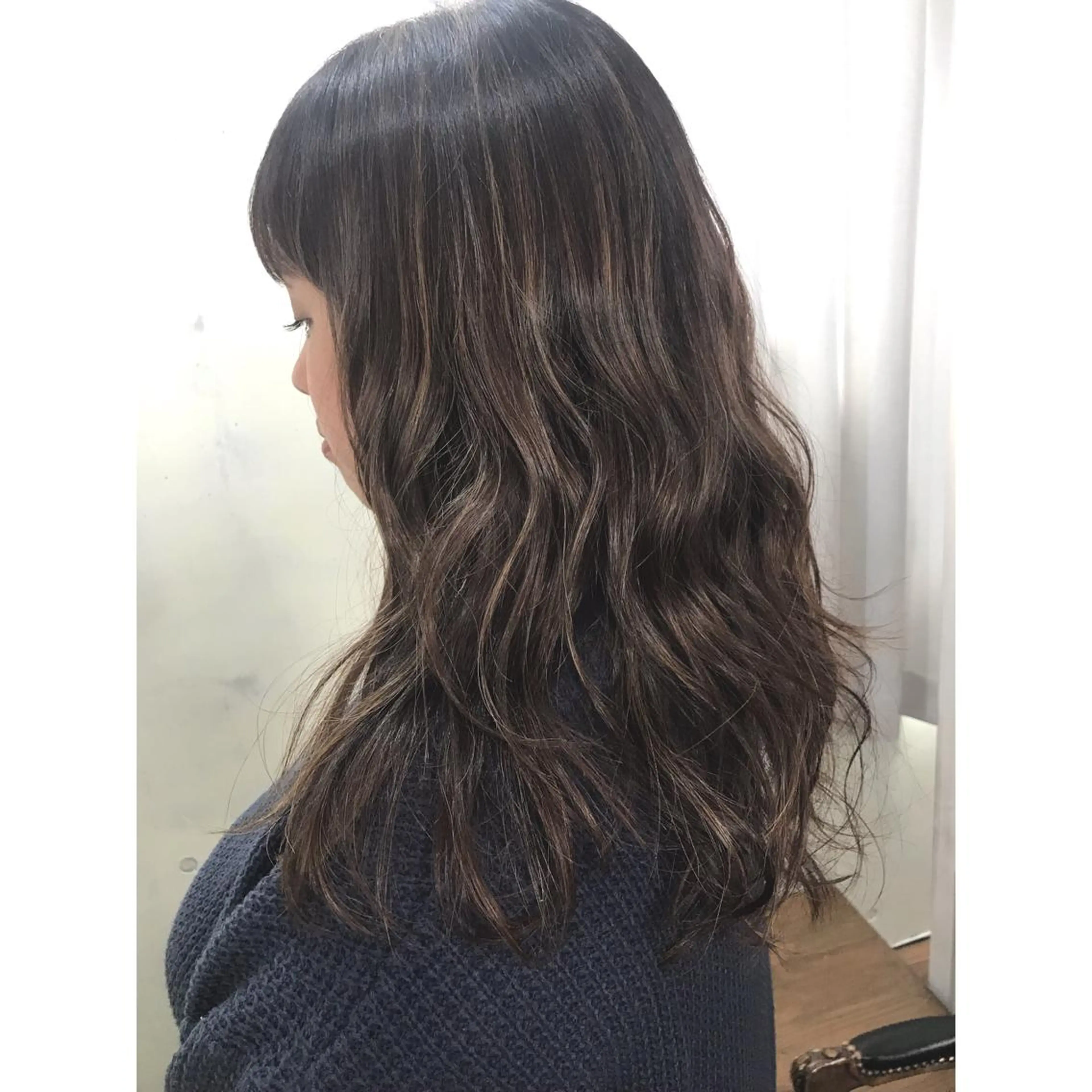 ロング カラー グレージュ ハイライトカラー ハイライト マエダ　カズエ🫶 coronahairのヘアスタイル