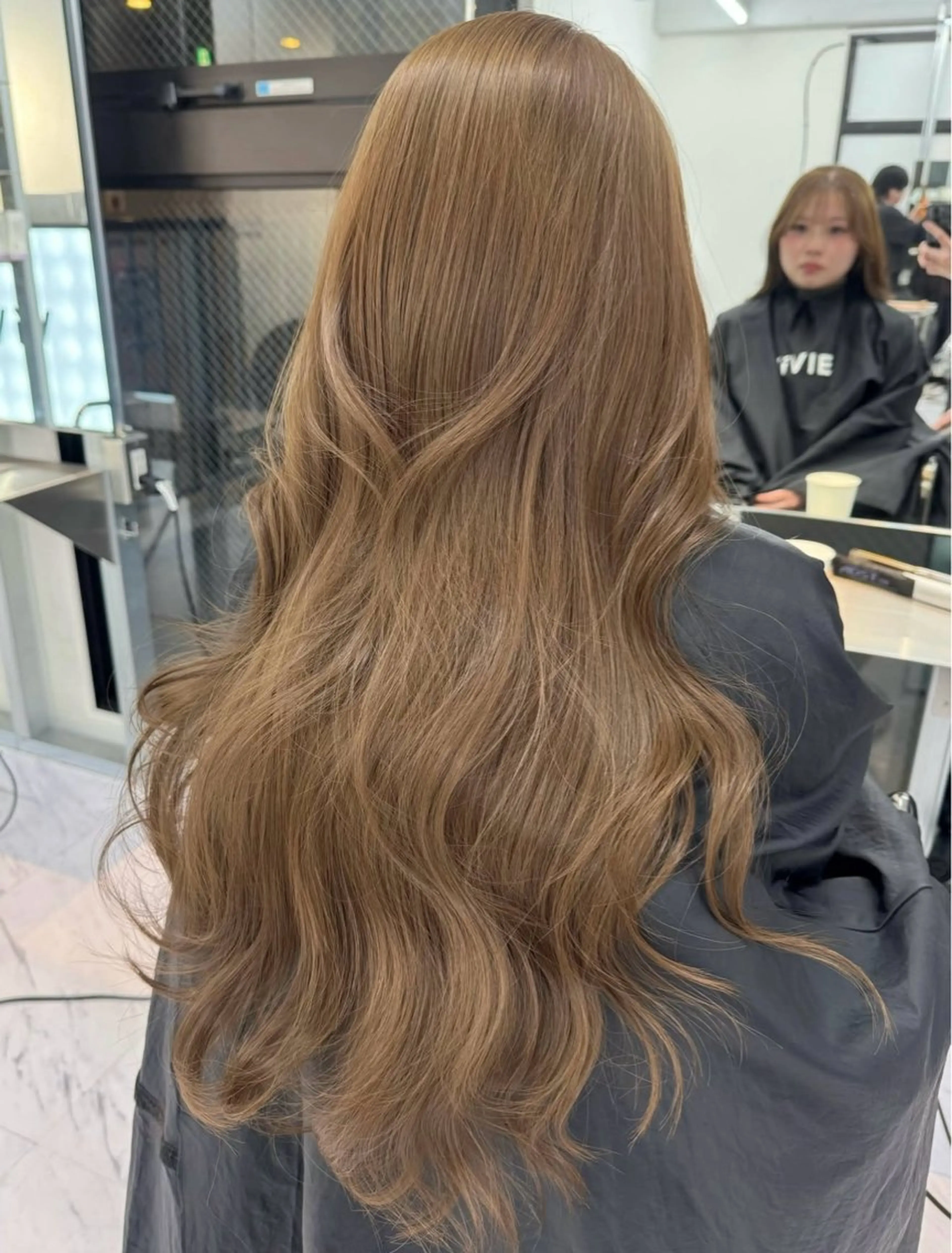 ロング カラー カット ヘアカラー トリートメント ヘアセット 髪質改善/縮毛矯正/ ブリーチなしカラーのヘアスタイル