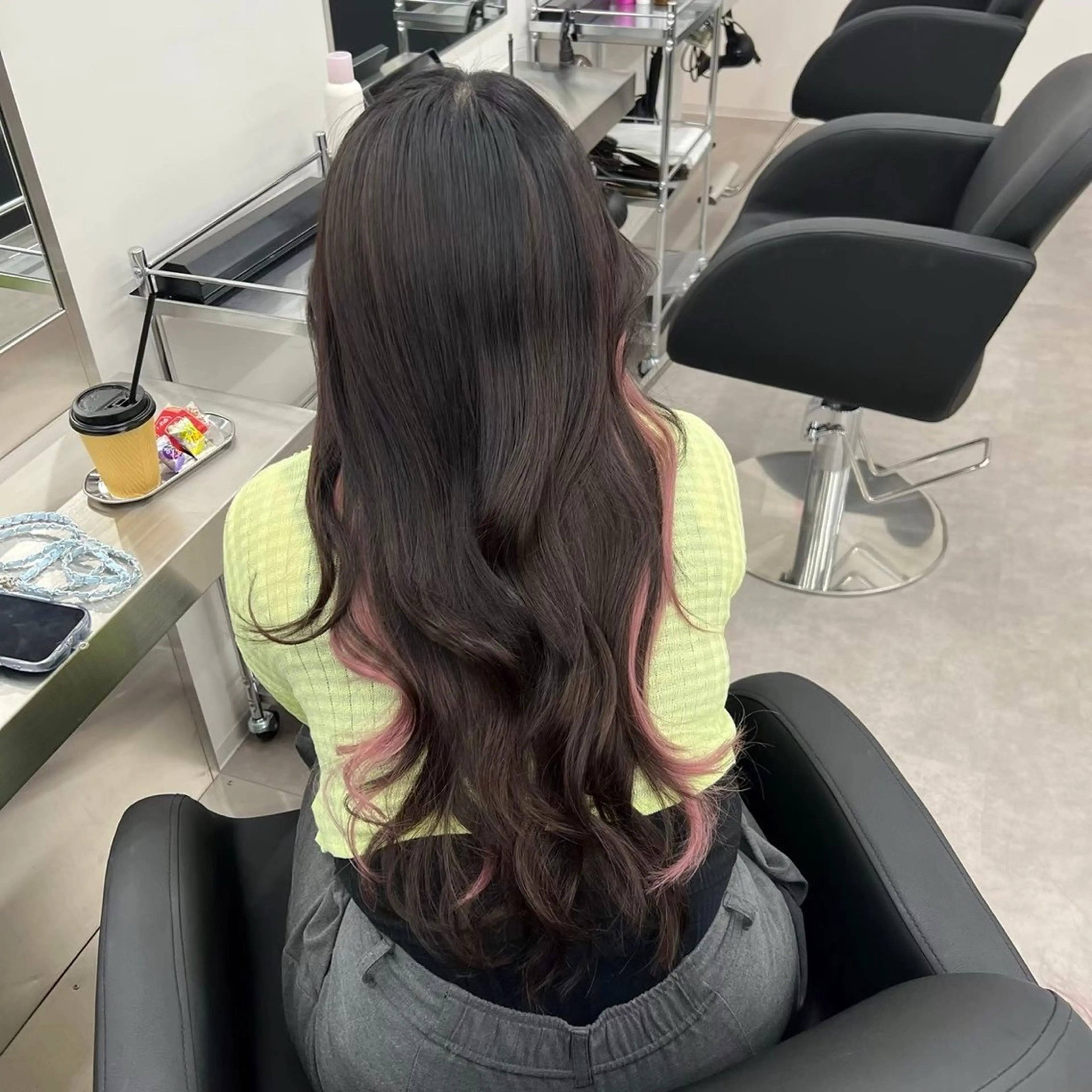 ロング カット エクステ 似合わせカラー ブリーチ/店長レンのヘアスタイル