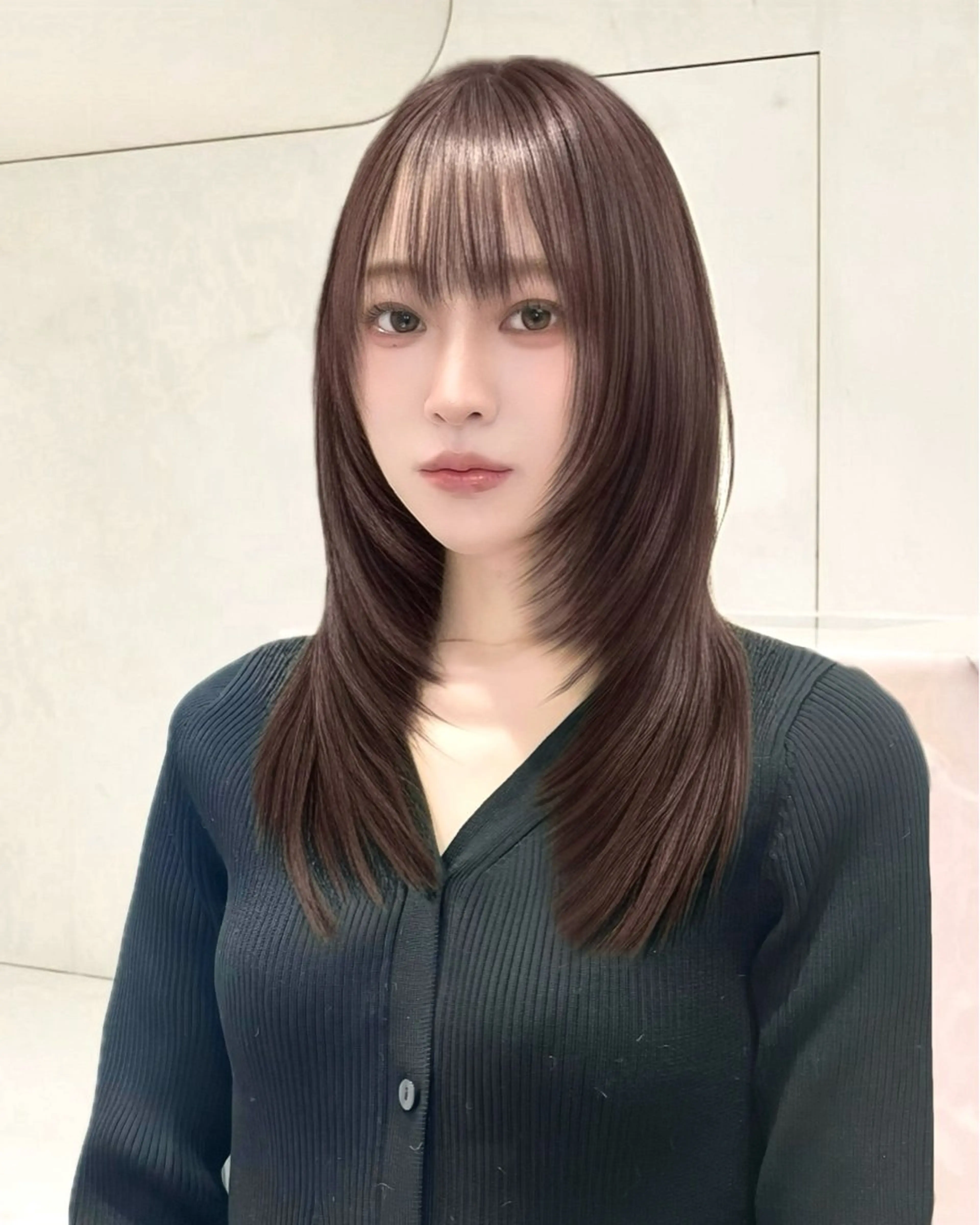 ロング カラー カット ヘアカラー トリートメント Ryoichi⛓️ 韓国ヘア/ハイトーンのヘアスタイル