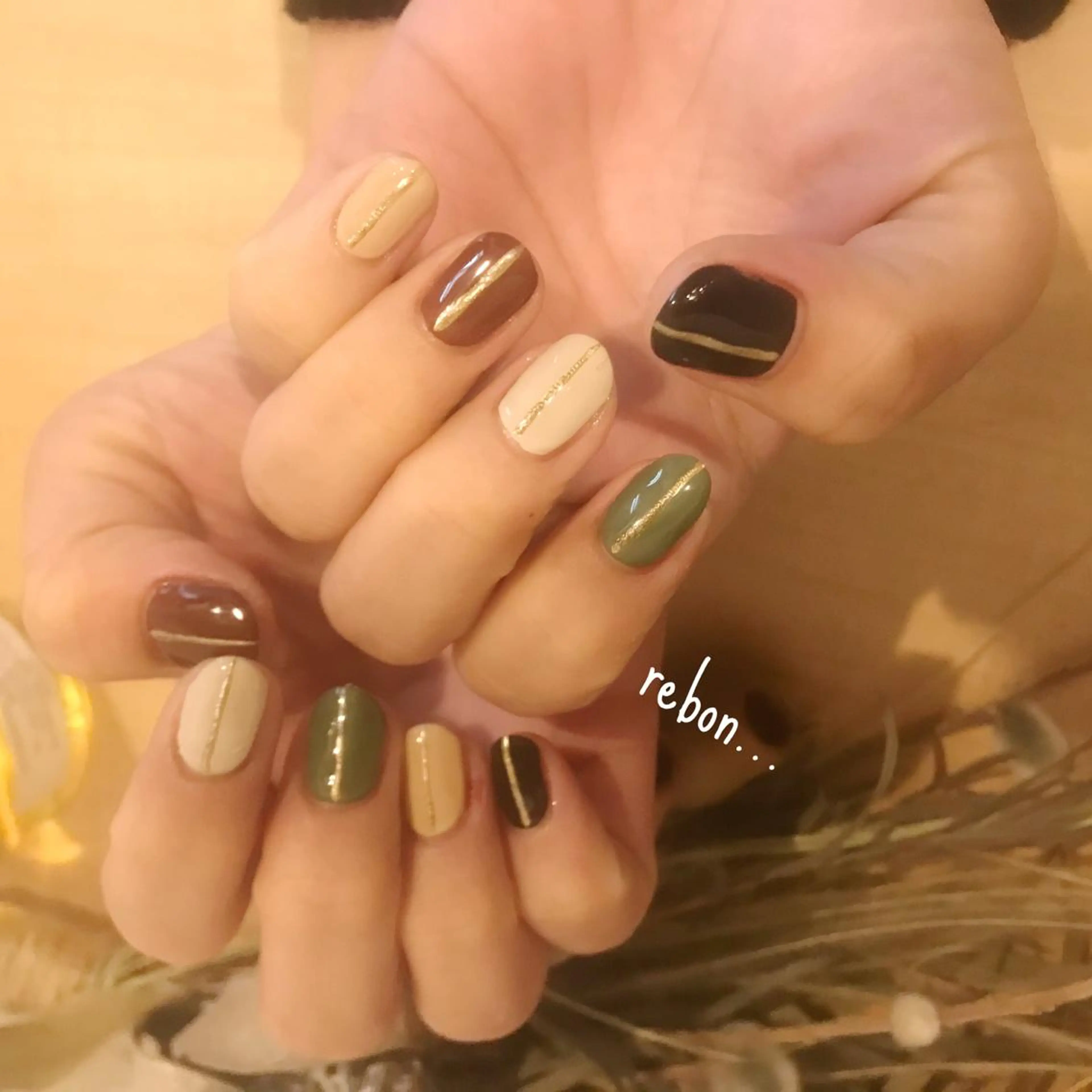 ネイル ハンドネイル フットネイル rebon＊ natsukiのネイルデザイン