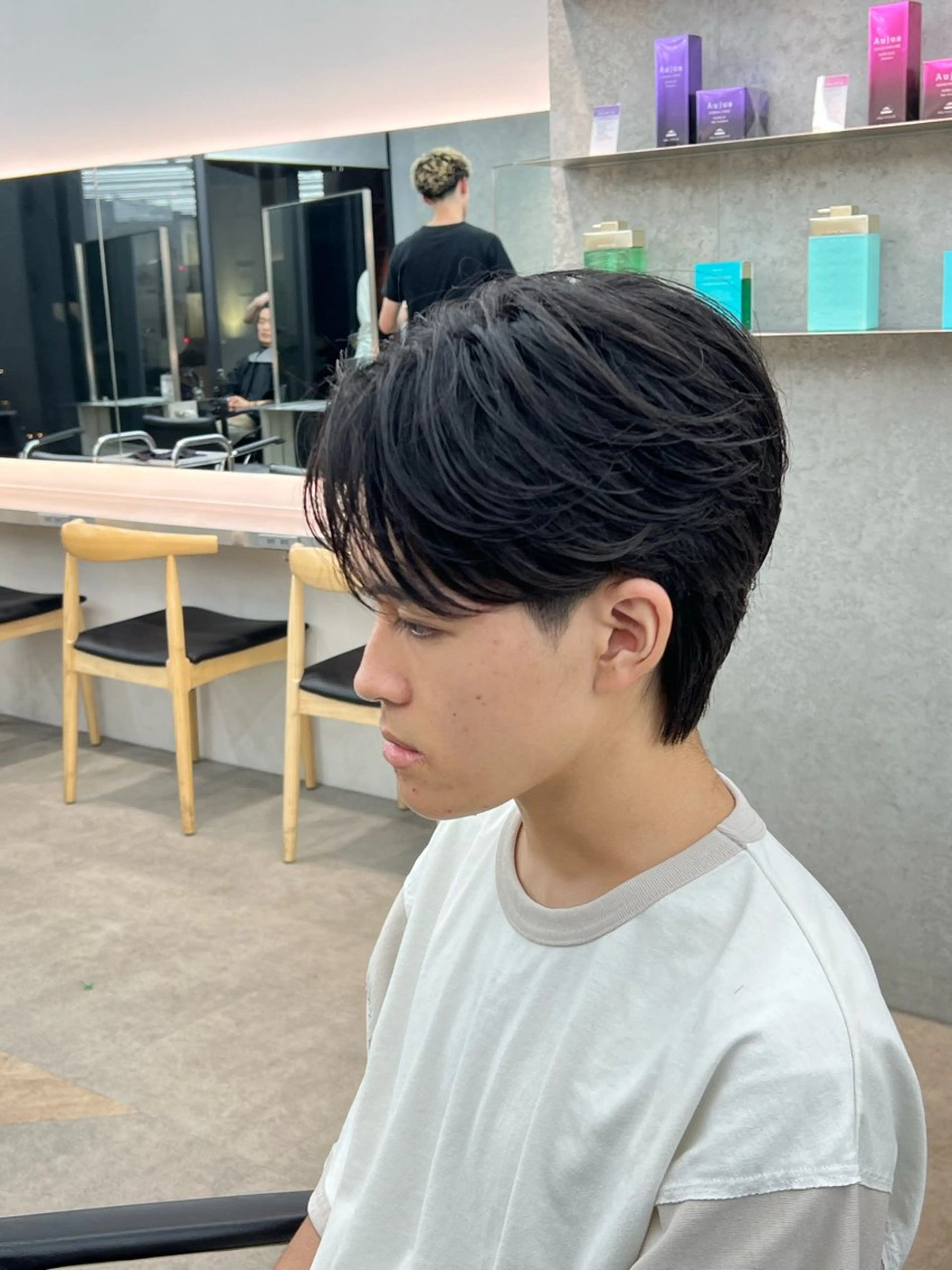 カラー パーマ メンズ 🌀ソヘル/シャドウ ✨/メンズパーマ/栄のヘアスタイル