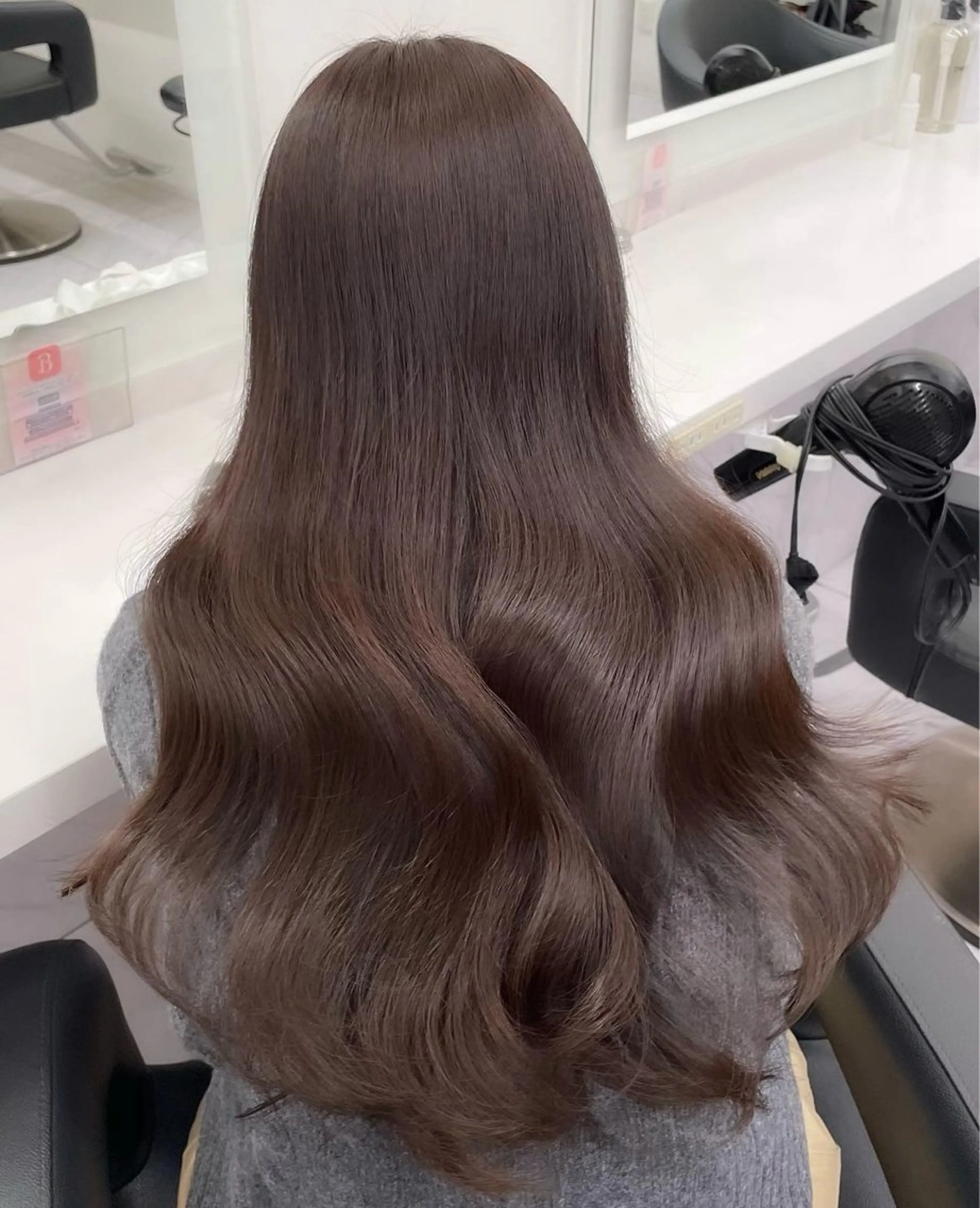 ロング ヘアカラー トリートメント 🤍透明感/韓国風/ レイヤー/優大🤍のヘアスタイル