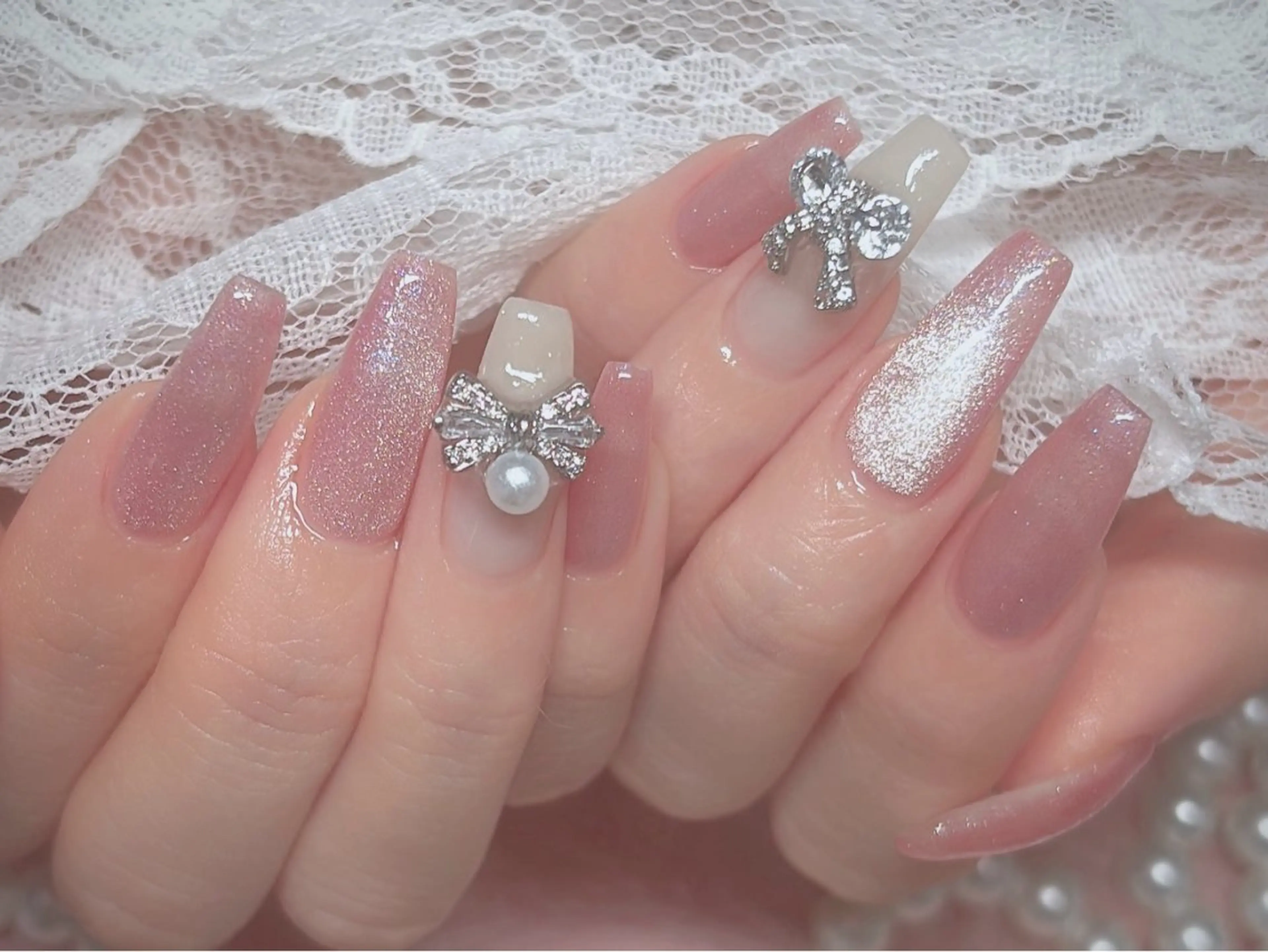 ネイル ハンドネイル RiLion💗 Risa🦋💜のネイルデザイン