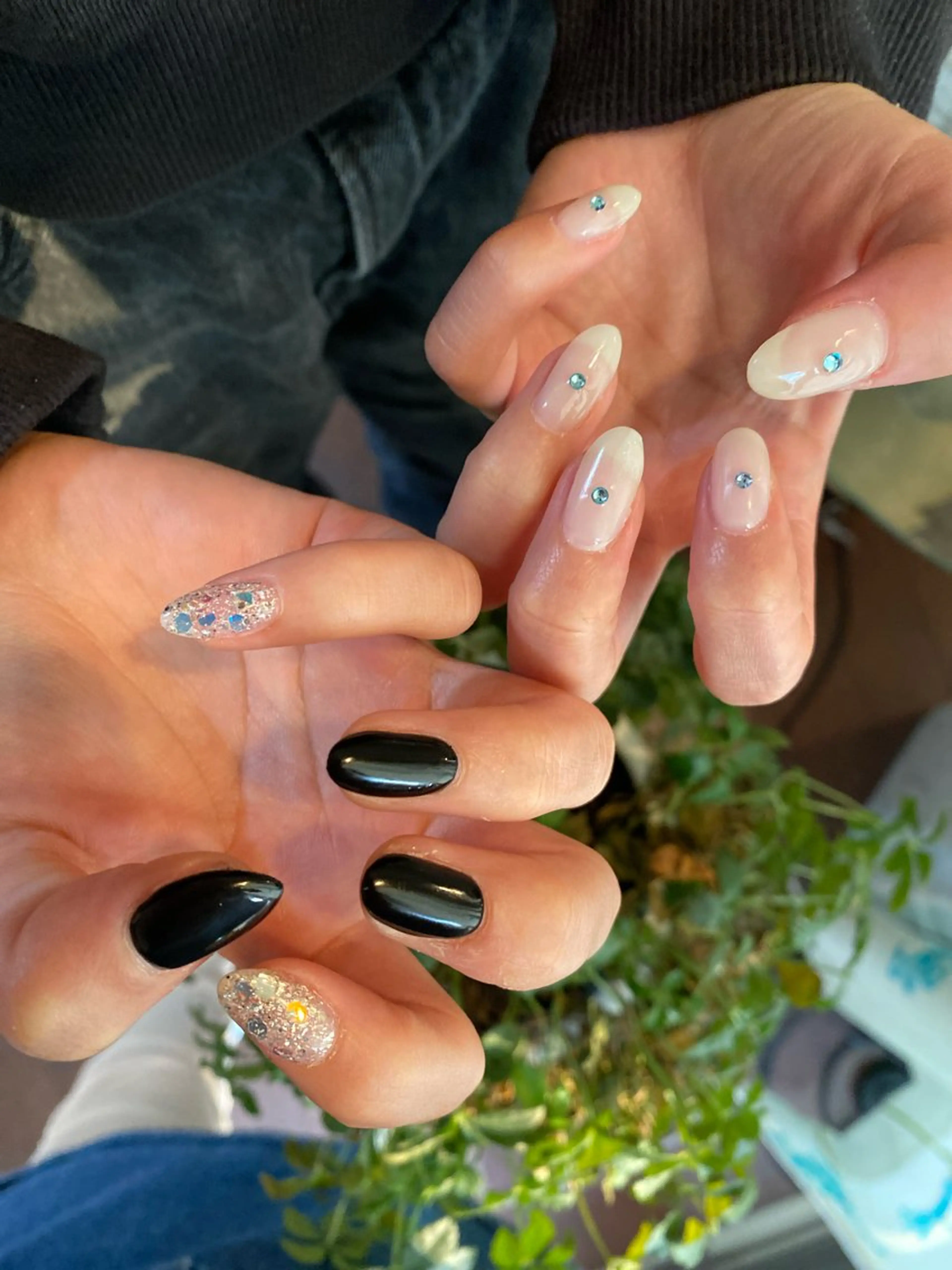 ネイル ハンドネイル crystal ⭐︎ colorのネイルデザイン
