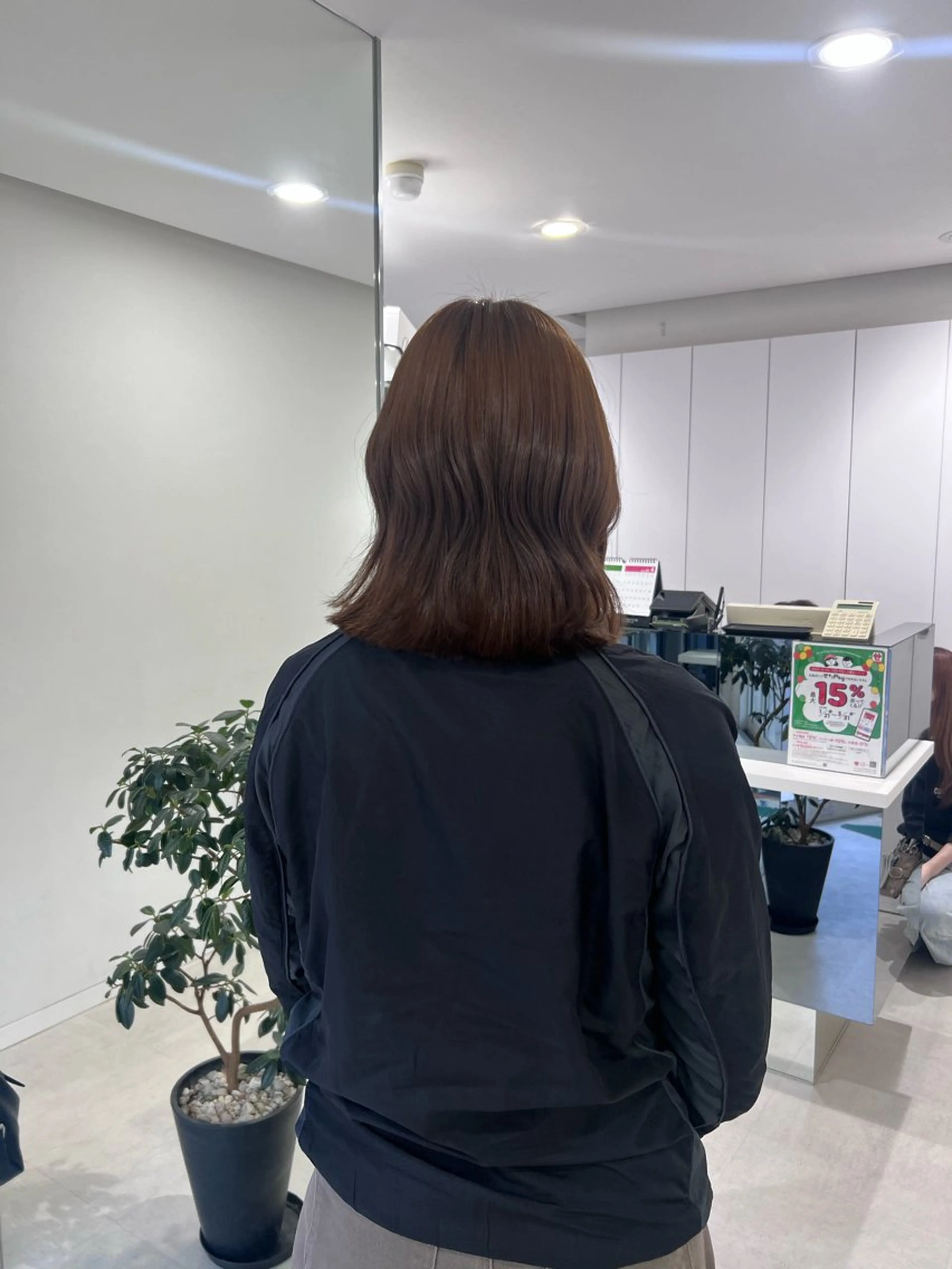 ミディアム カラー カット ヘアカラー トリートメント ヘアセット 🖤:抜け感×大人 スタイル/Aoiのヘアスタイル