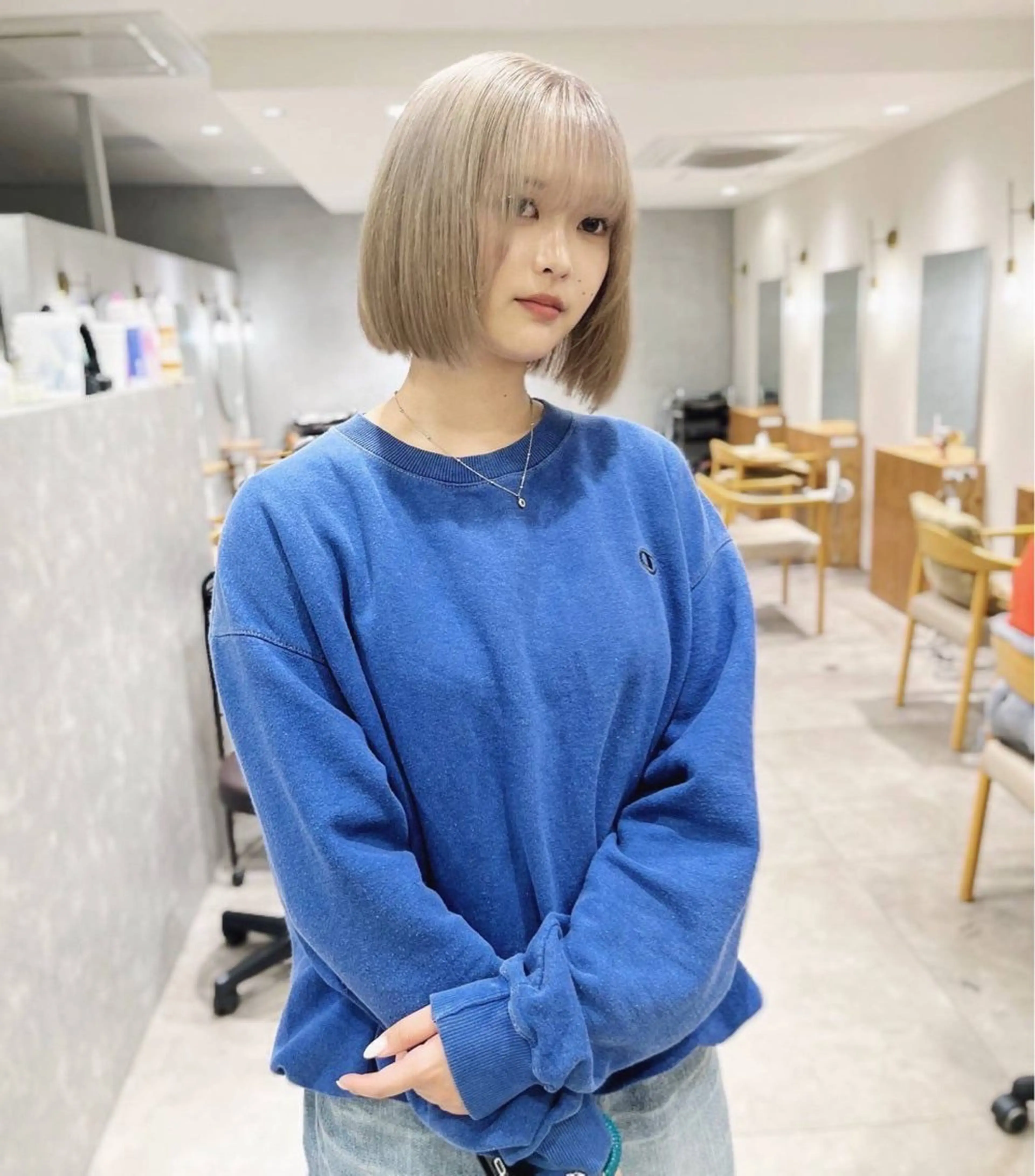 ショート カラー ヘアカラー レイヤー/ショート chere狭山のヘアスタイル
