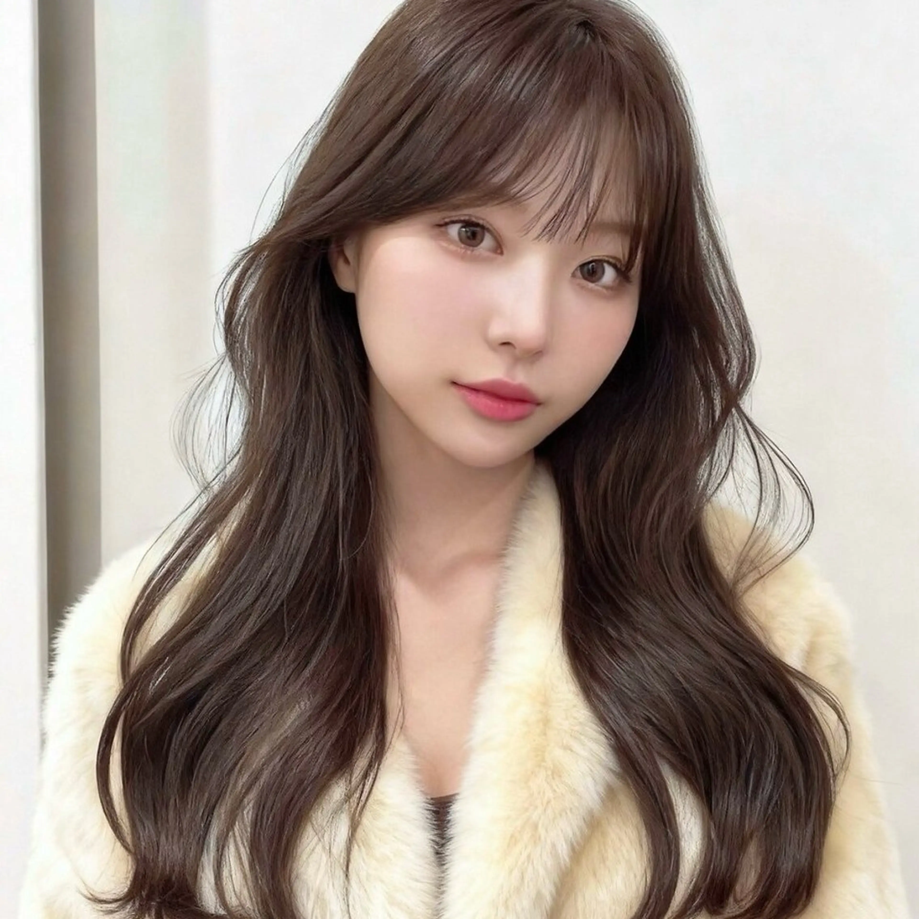 ロング 松葉 柚月のヘアスタイル