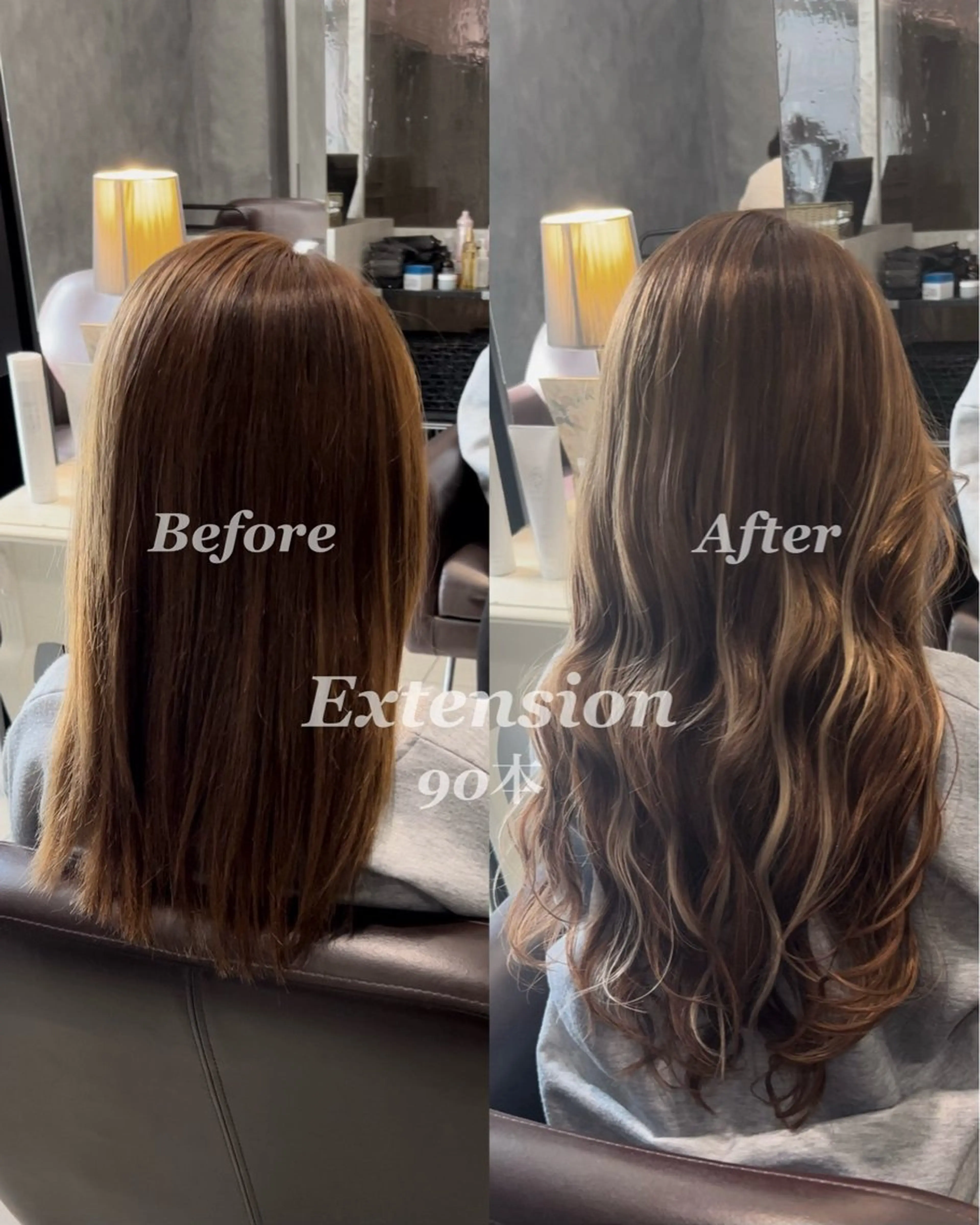 ロング カラー エクステ 艶カラー/エクステ/ 藤原リックのヘアスタイル