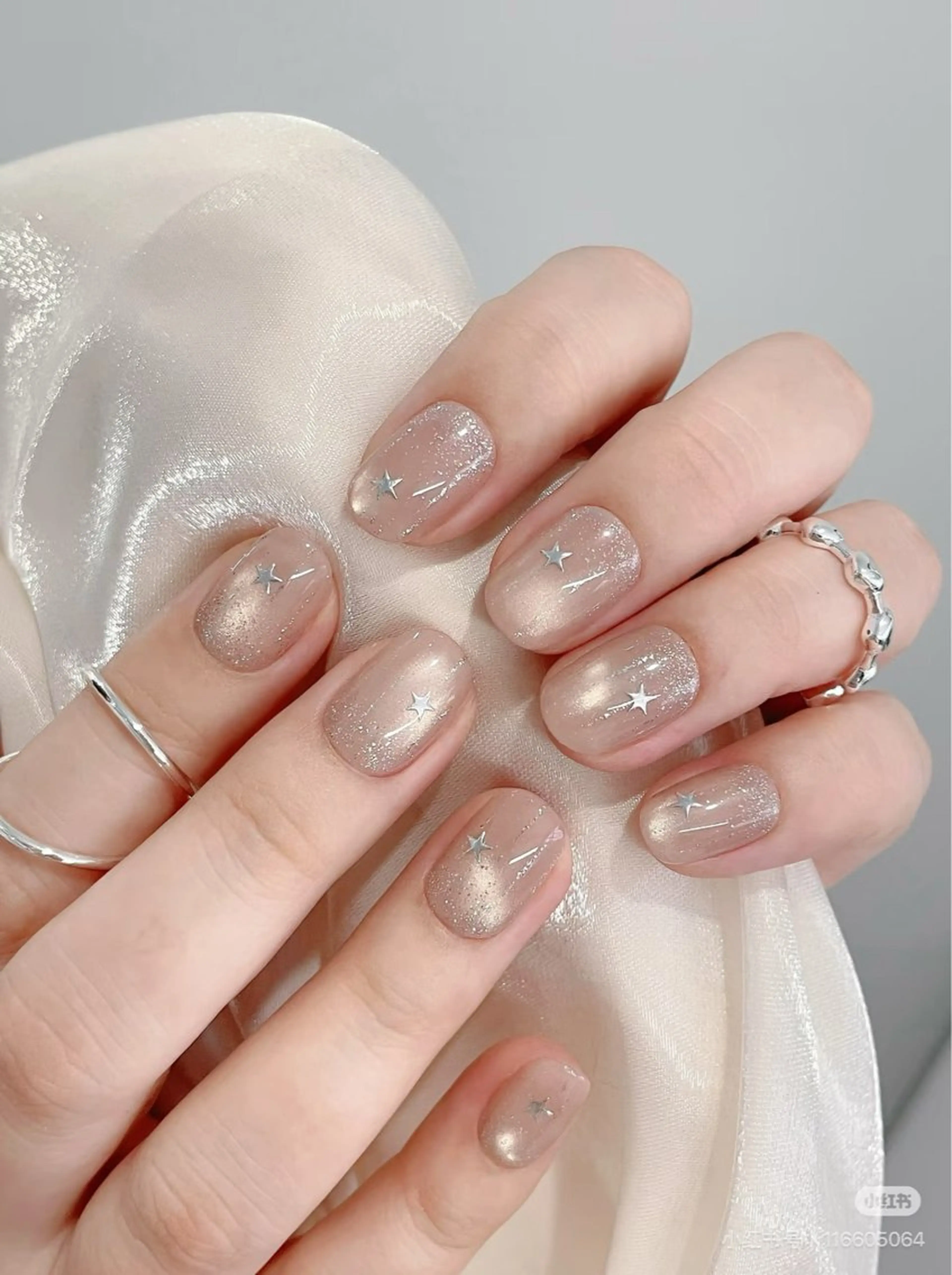 【2色選べる】自爪ピカピカ☆マグネットワンカラーの写真