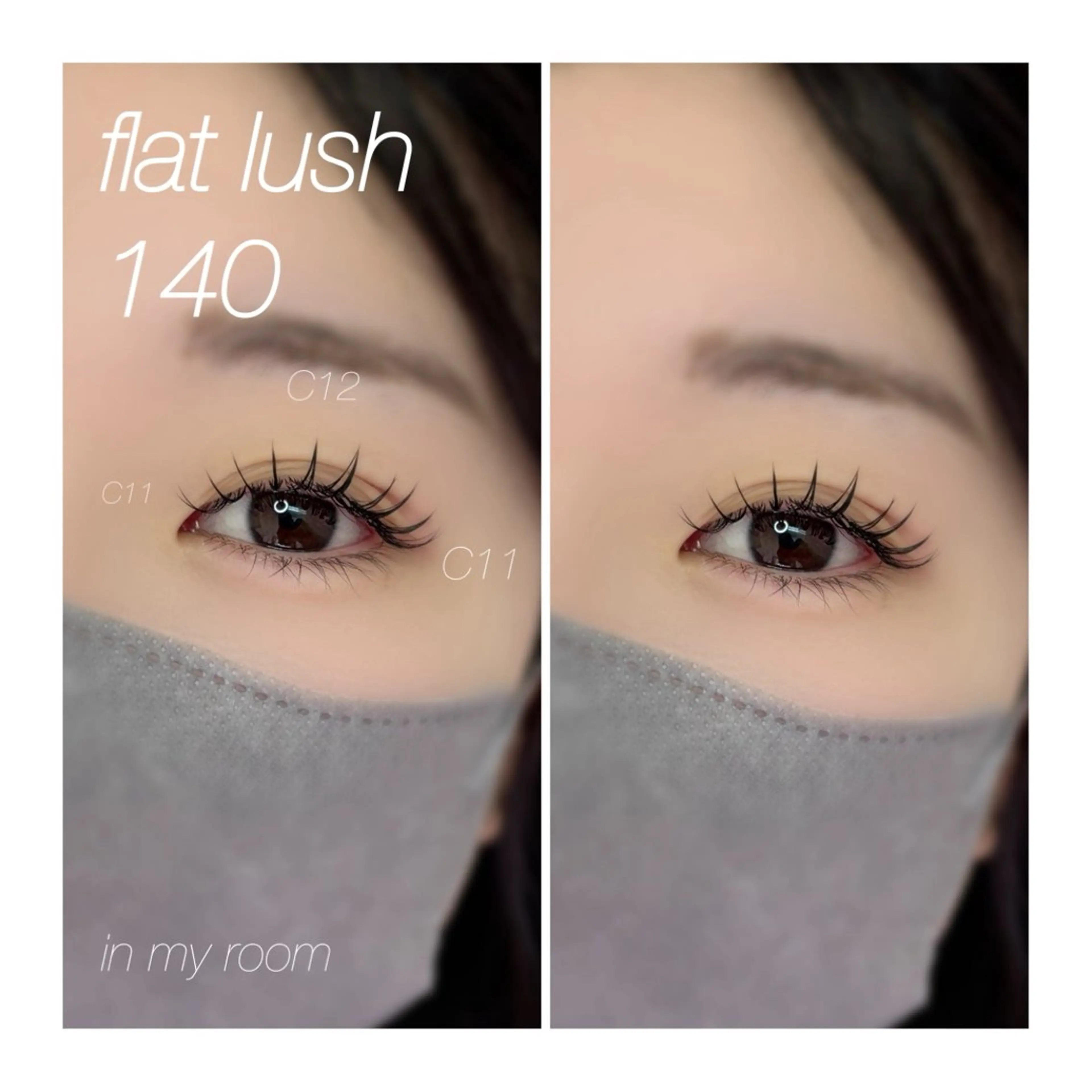 マツエク・マツパ フラットラッシュ マツエク ☽𝘀𝗵𝗶 𝘀𝗵𝗶☽のマツエク・マツパデザイン