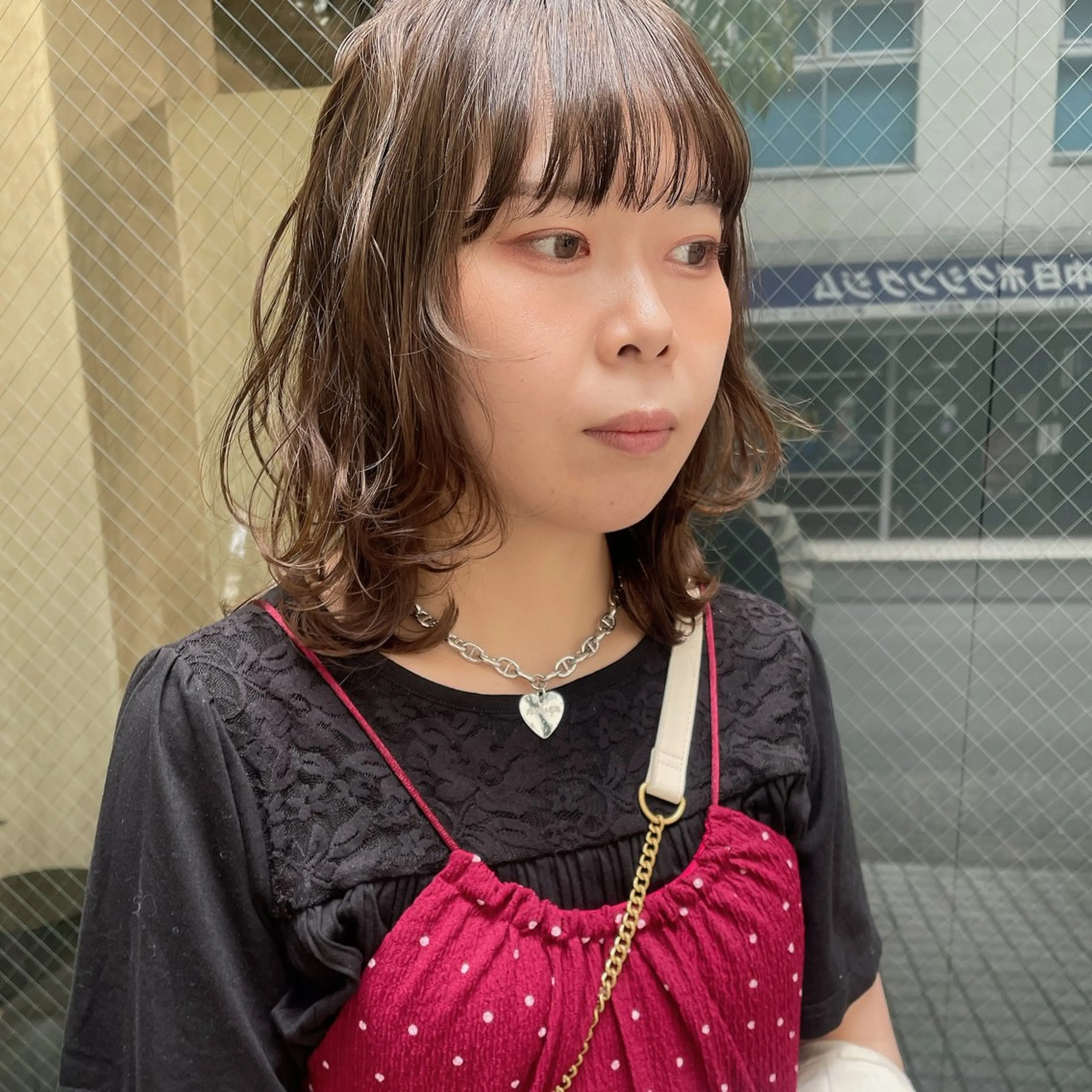 ミディアム ヘアカラー ヘッドスパ ヤマモト マイのヘアスタイル