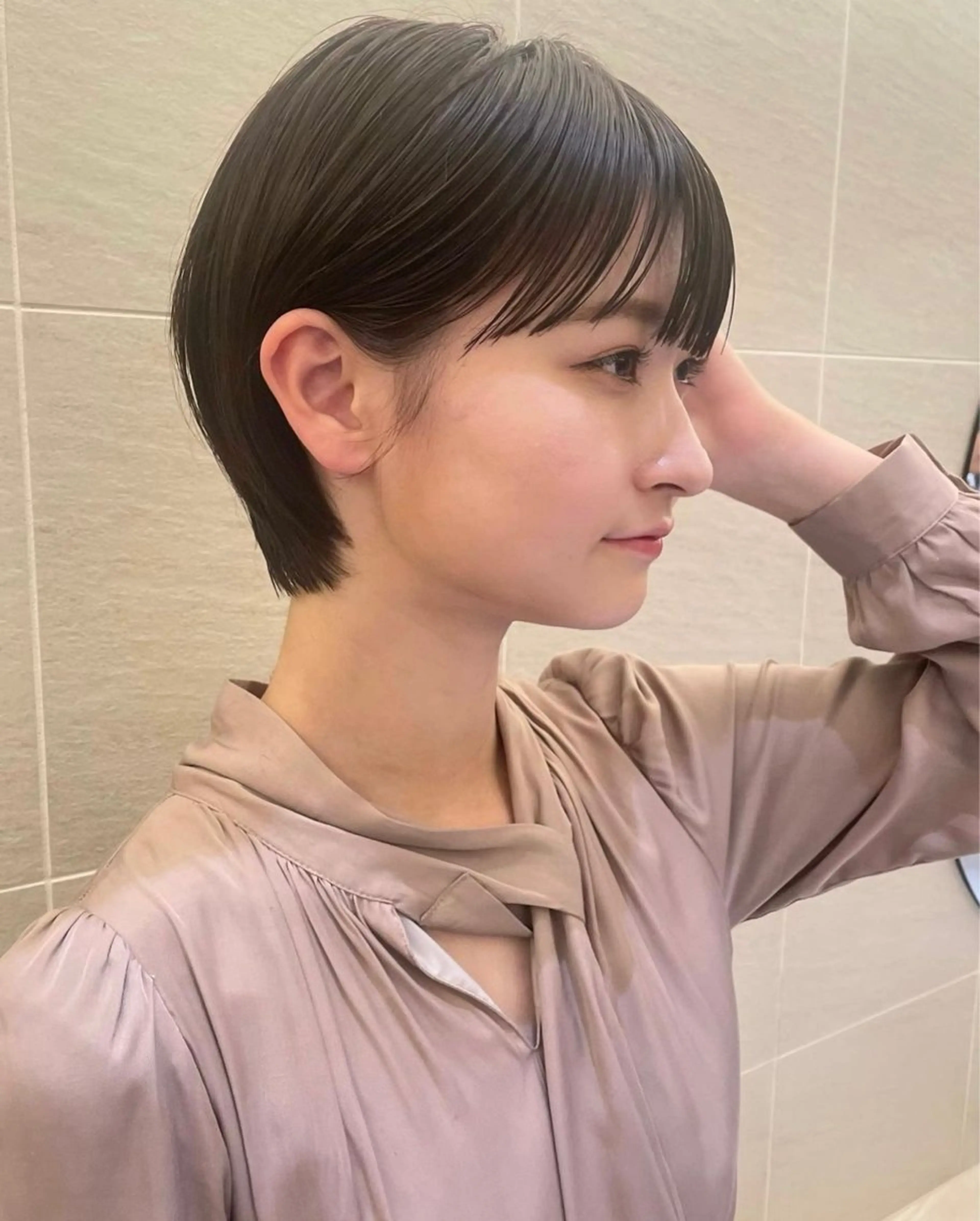 ショート カラー ショートヘア 撮影モデル様募集 直樹のヘアスタイル