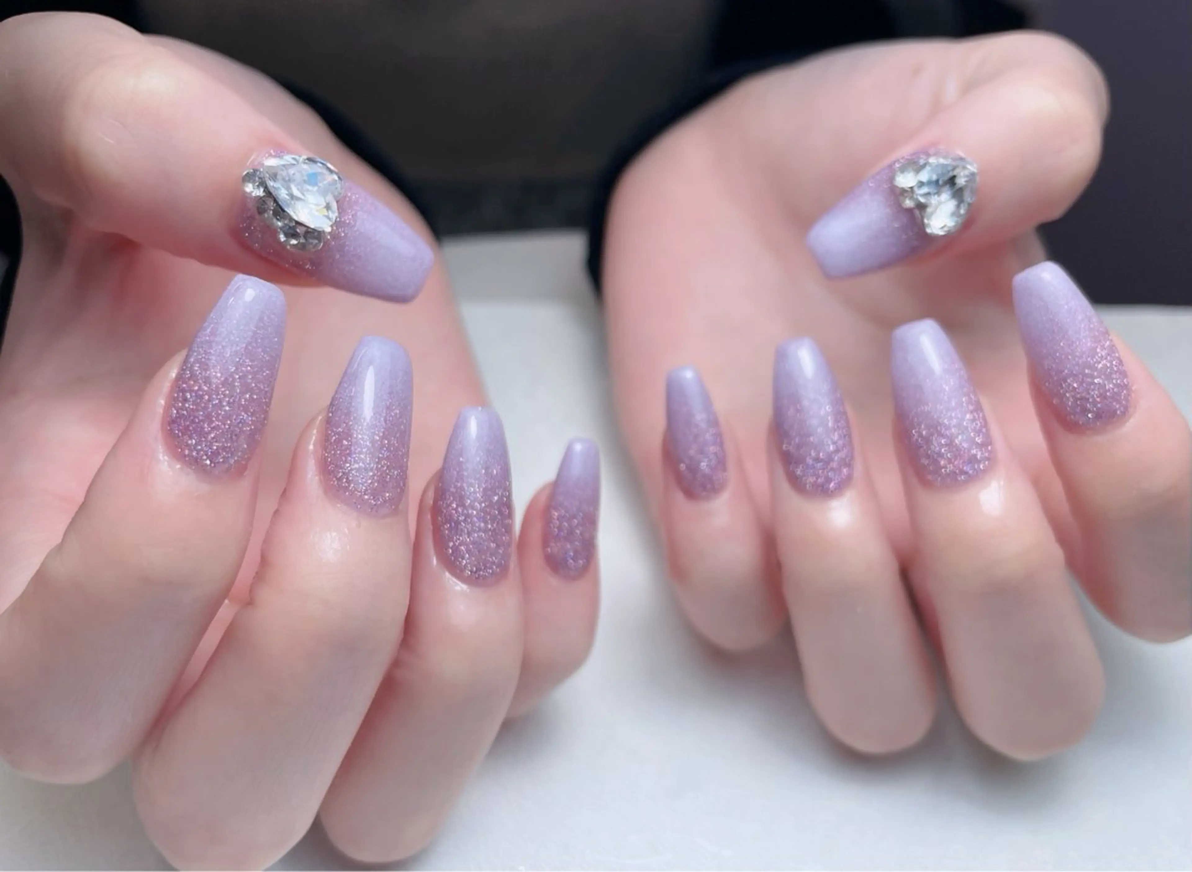 ネイル オーロラネイル 長さ出し フットネイル フレンチネイル 韓国ネイル 中野駅から2分 MEO NAILのネイルデザイン