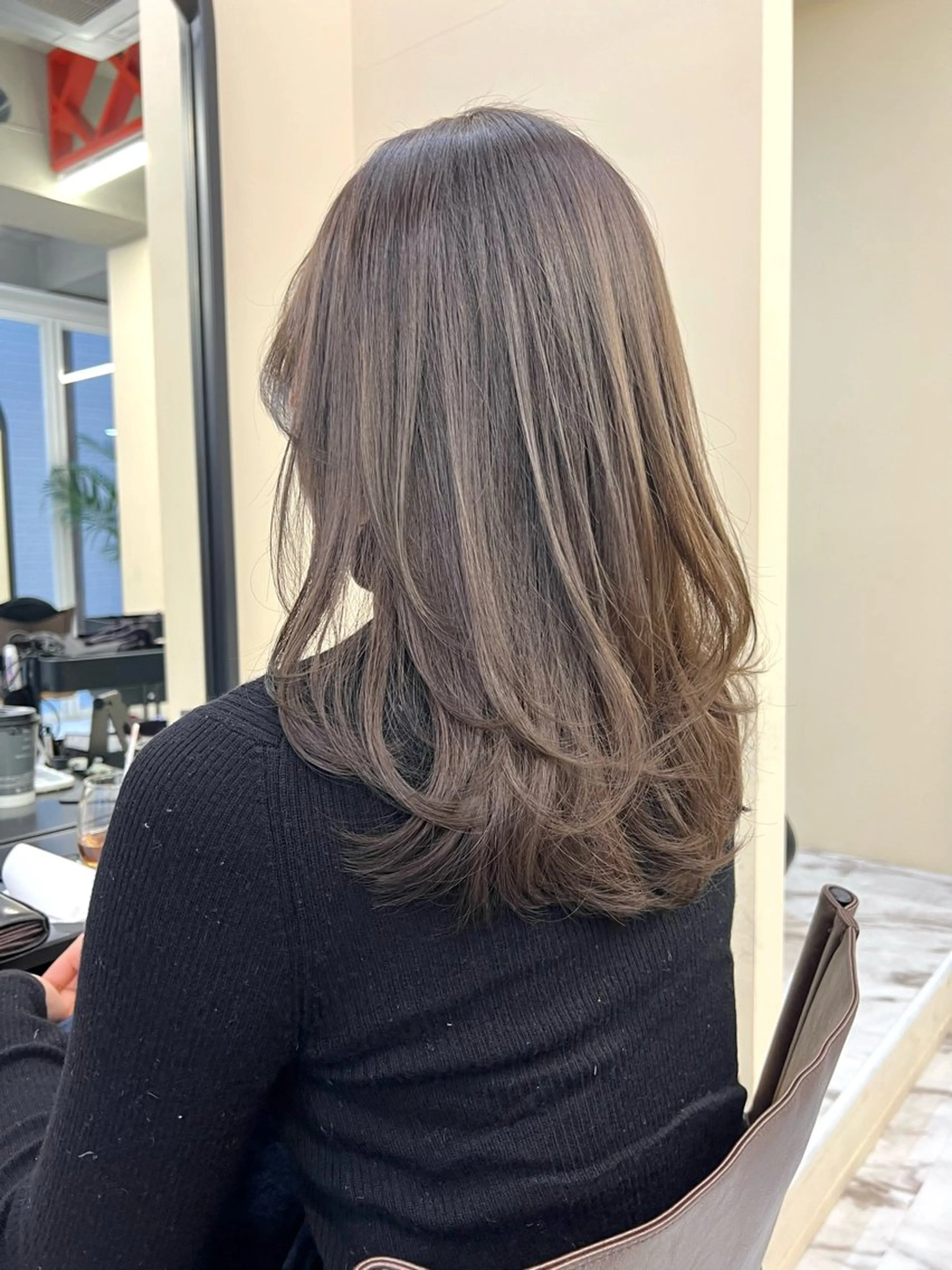 セミロング カラー 髪質改善/縮毛矯正 鈴木裕介のヘアスタイル