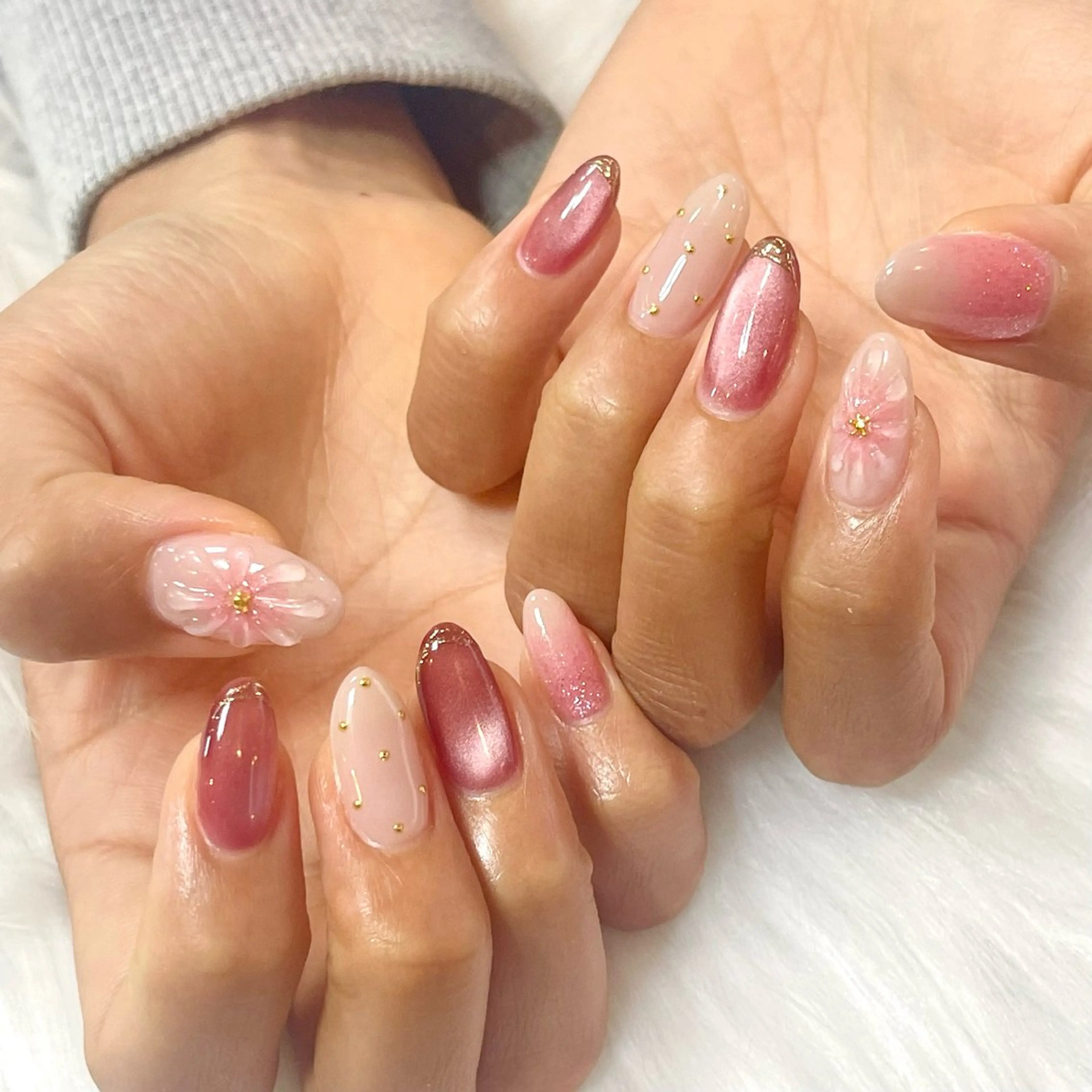 ネイル フラワーネイル Lealea nのネイルデザイン