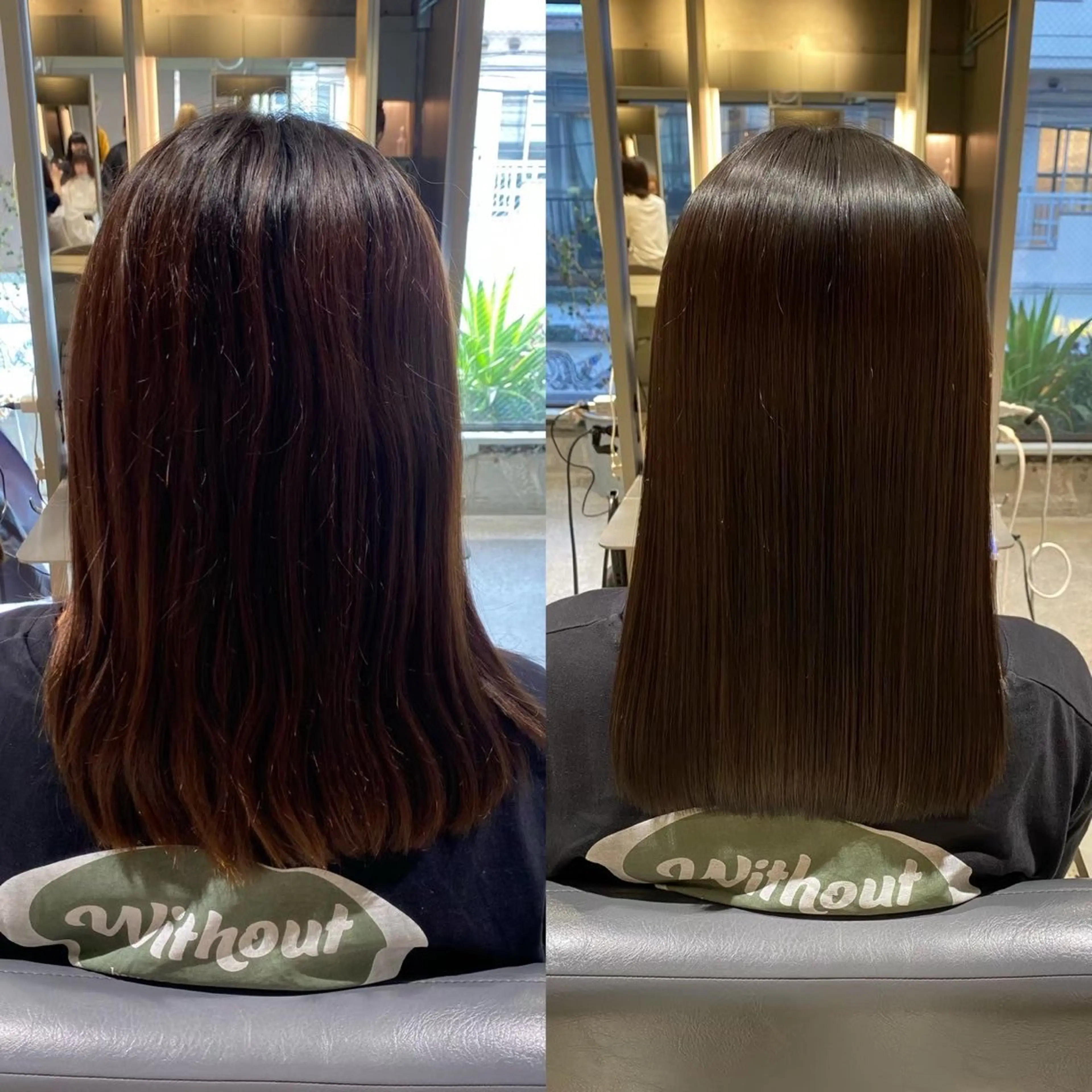 セミロング ⠀ 🪽縮毛矯正🪽萌のヘアスタイル