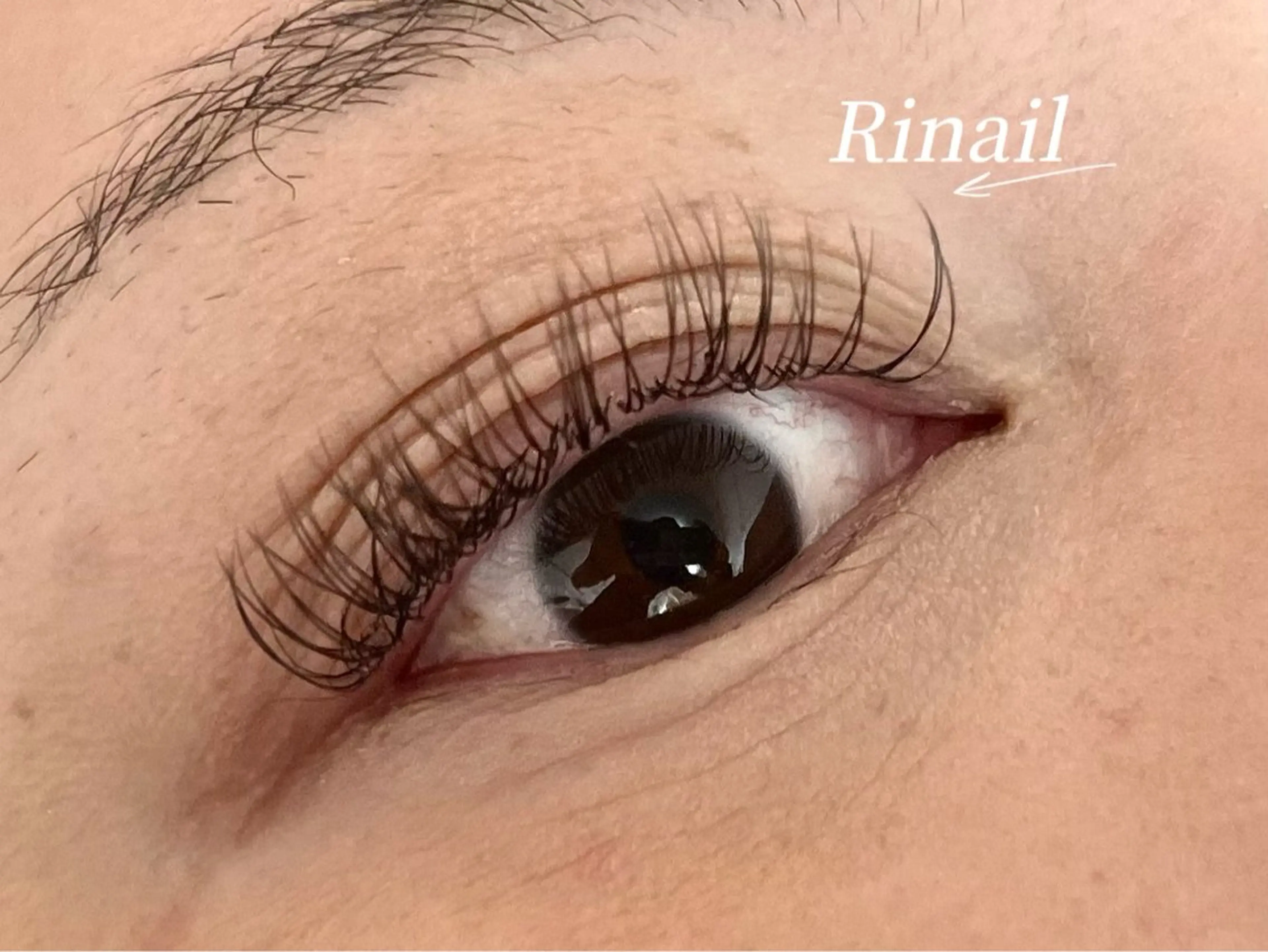 マツエク・マツパ バインドロック フラットラッシュ ナチュラル パリジェンヌラッシュリフト まつげパーマ YK Rinのネイルデザイン